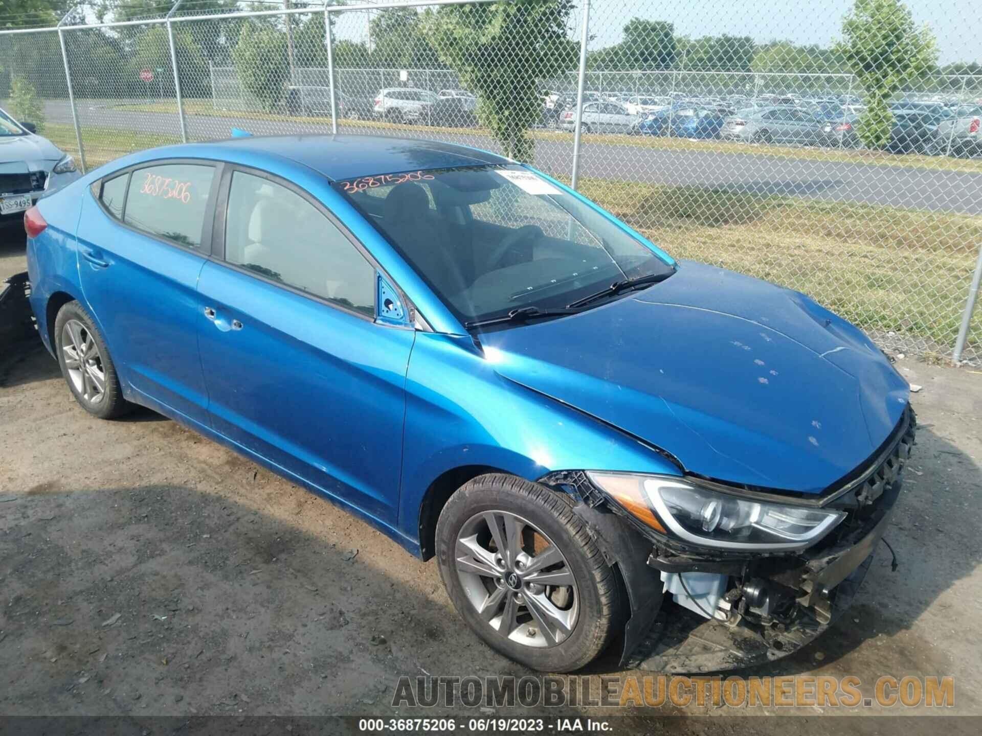 KMHD84LF6JU614364 HYUNDAI ELANTRA 2018