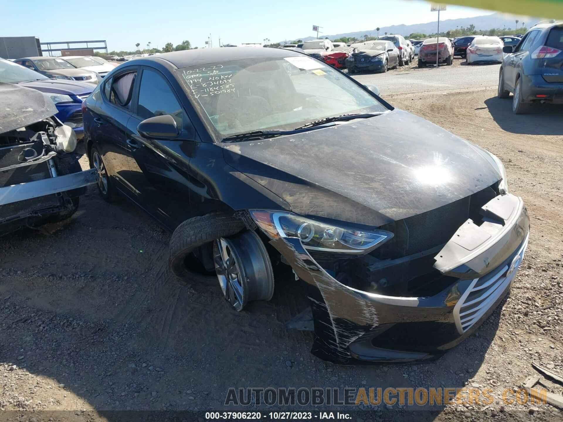 KMHD84LF8JU501984 HYUNDAI ELANTRA 2018