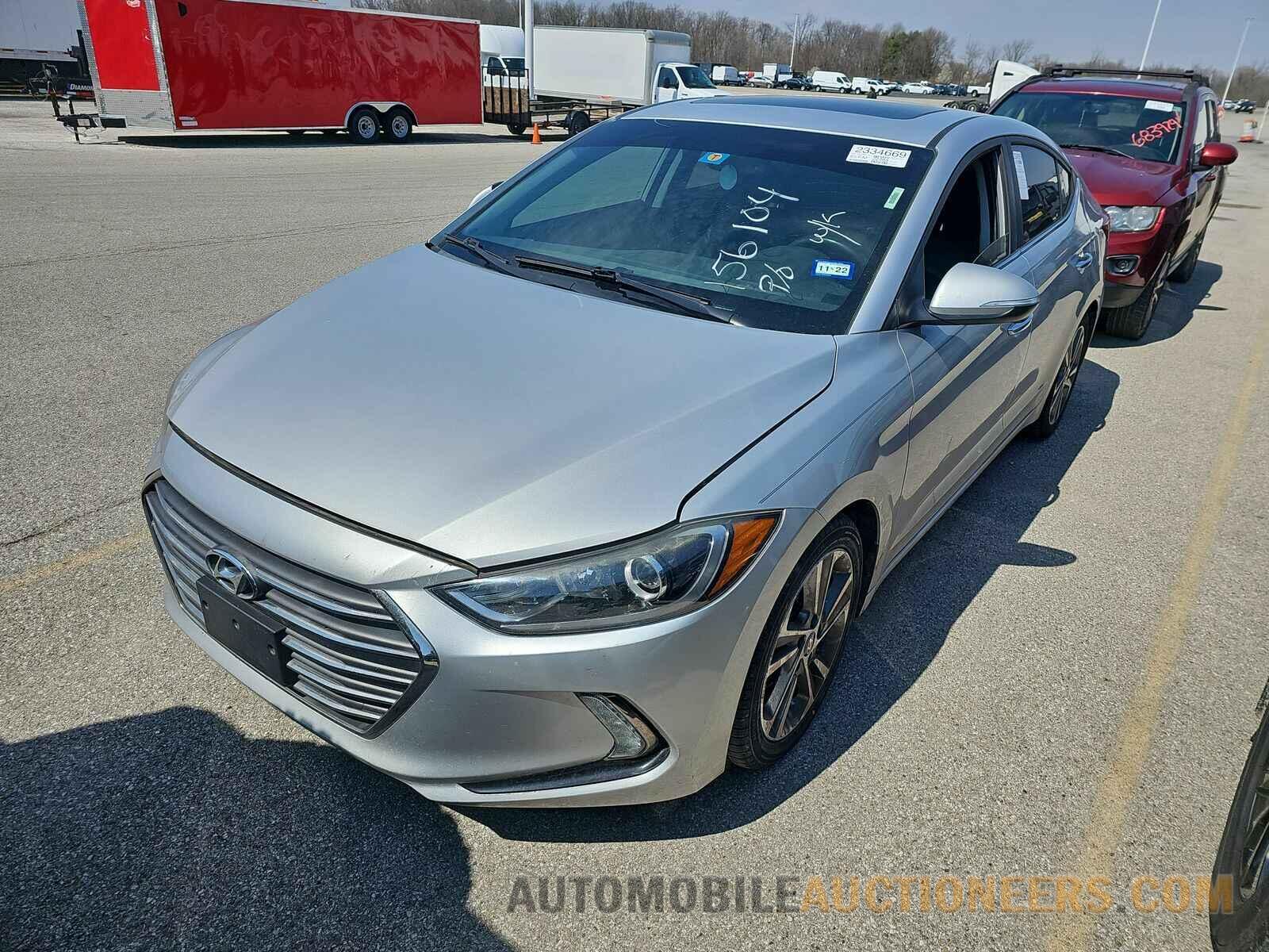 KMHD84LF9HU156104 Hyundai Elantra 2017