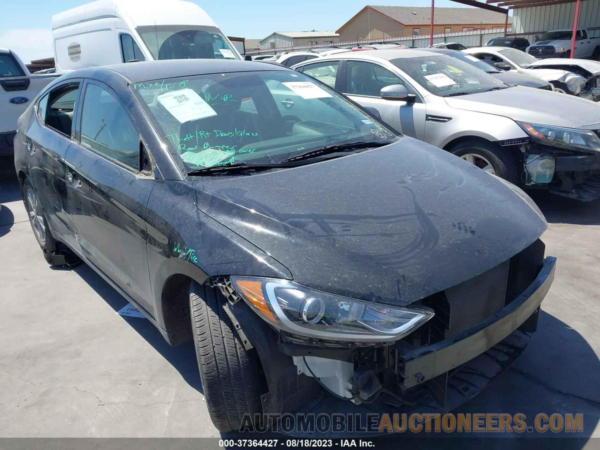 KMHD84LF9JU718122 HYUNDAI ELANTRA 2018