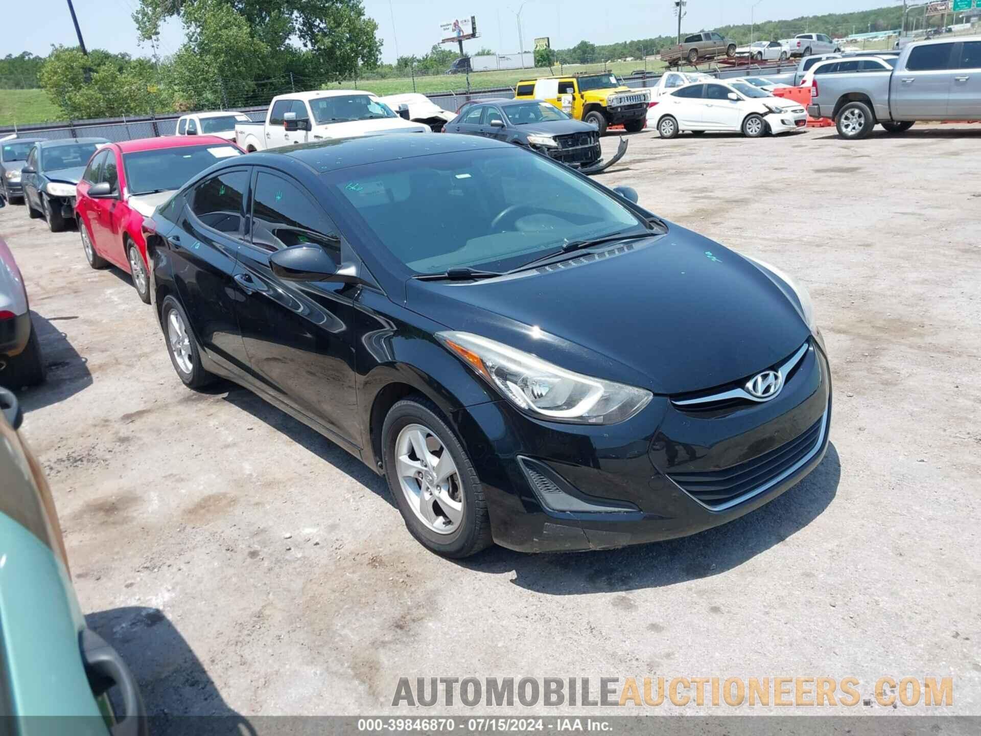 KMHDH4AE0EU076132 HYUNDAI ELANTRA 2014