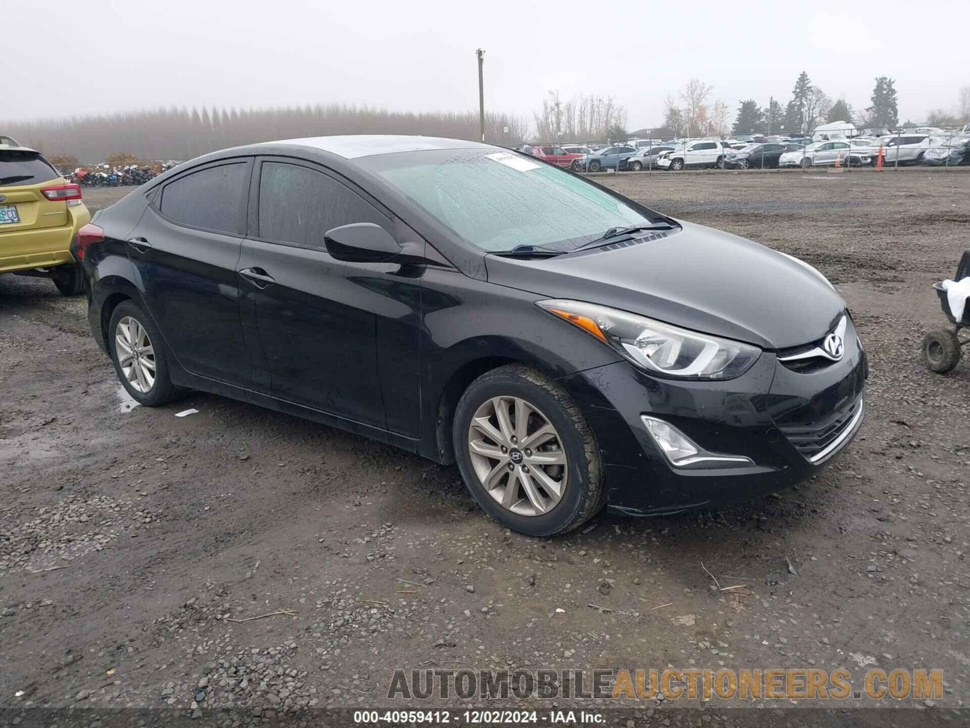 KMHDH4AE0EU172486 HYUNDAI ELANTRA 2014