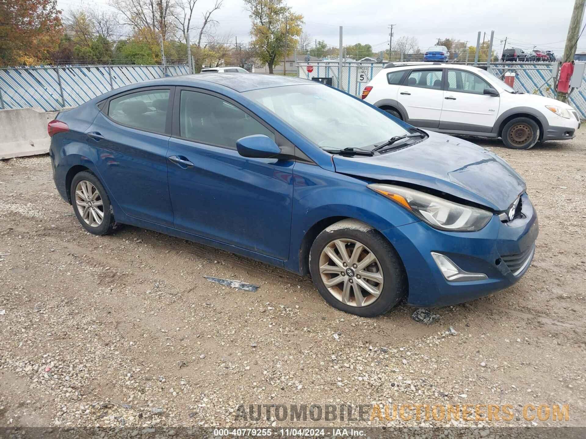 KMHDH4AE0EU186033 HYUNDAI ELANTRA 2014