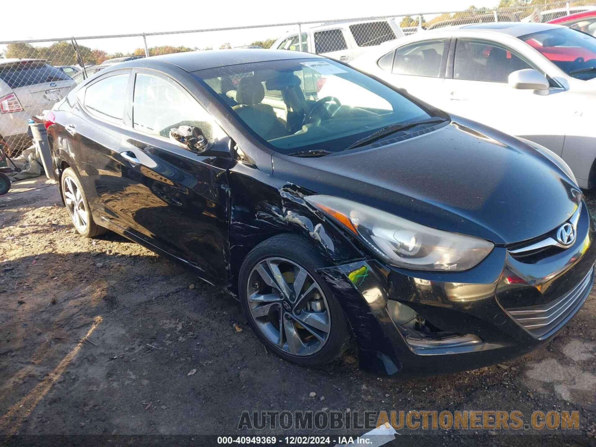 KMHDH4AE0FU323280 HYUNDAI ELANTRA 2015