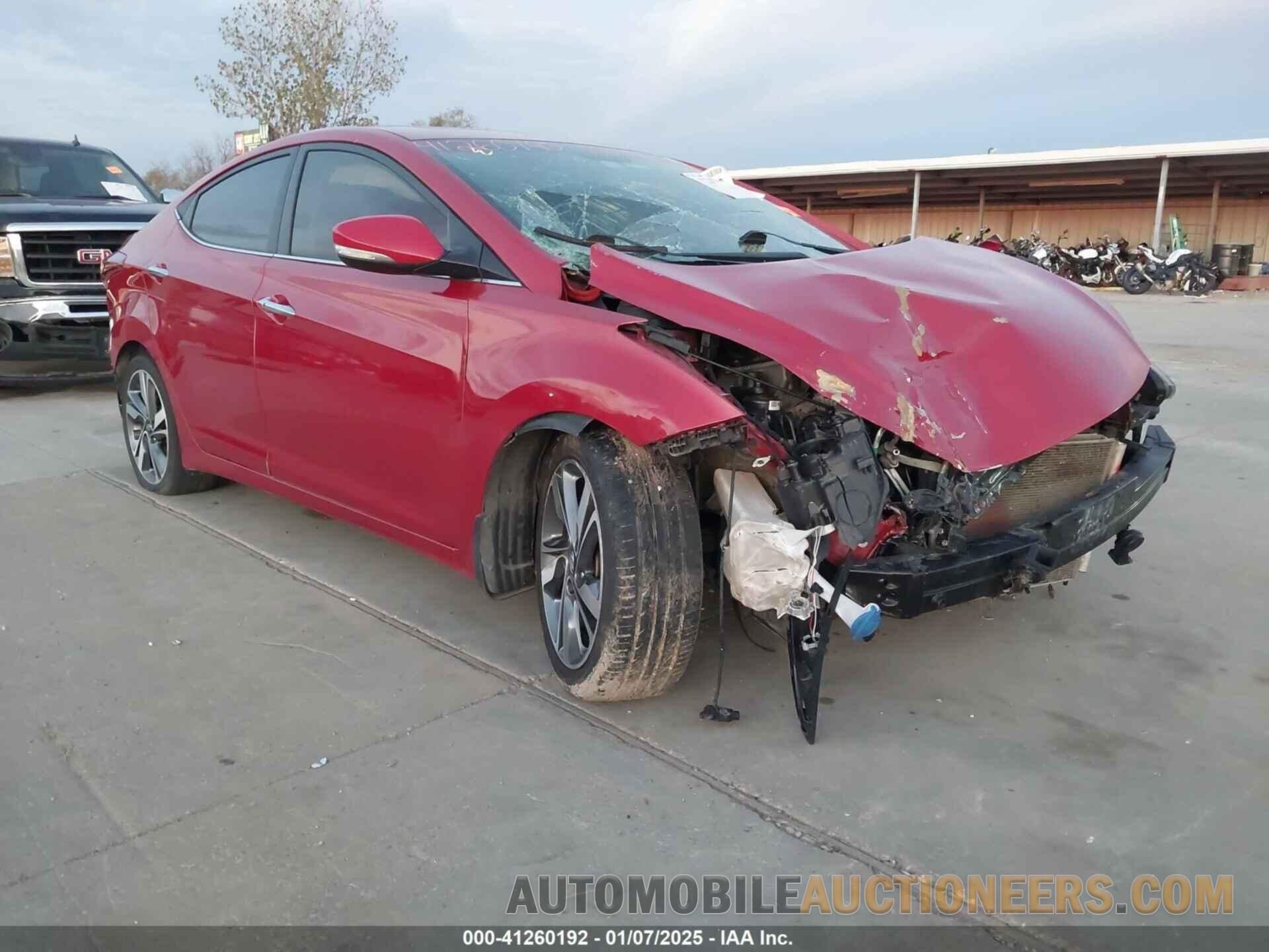 KMHDH4AE0GU600883 HYUNDAI ELANTRA 2016