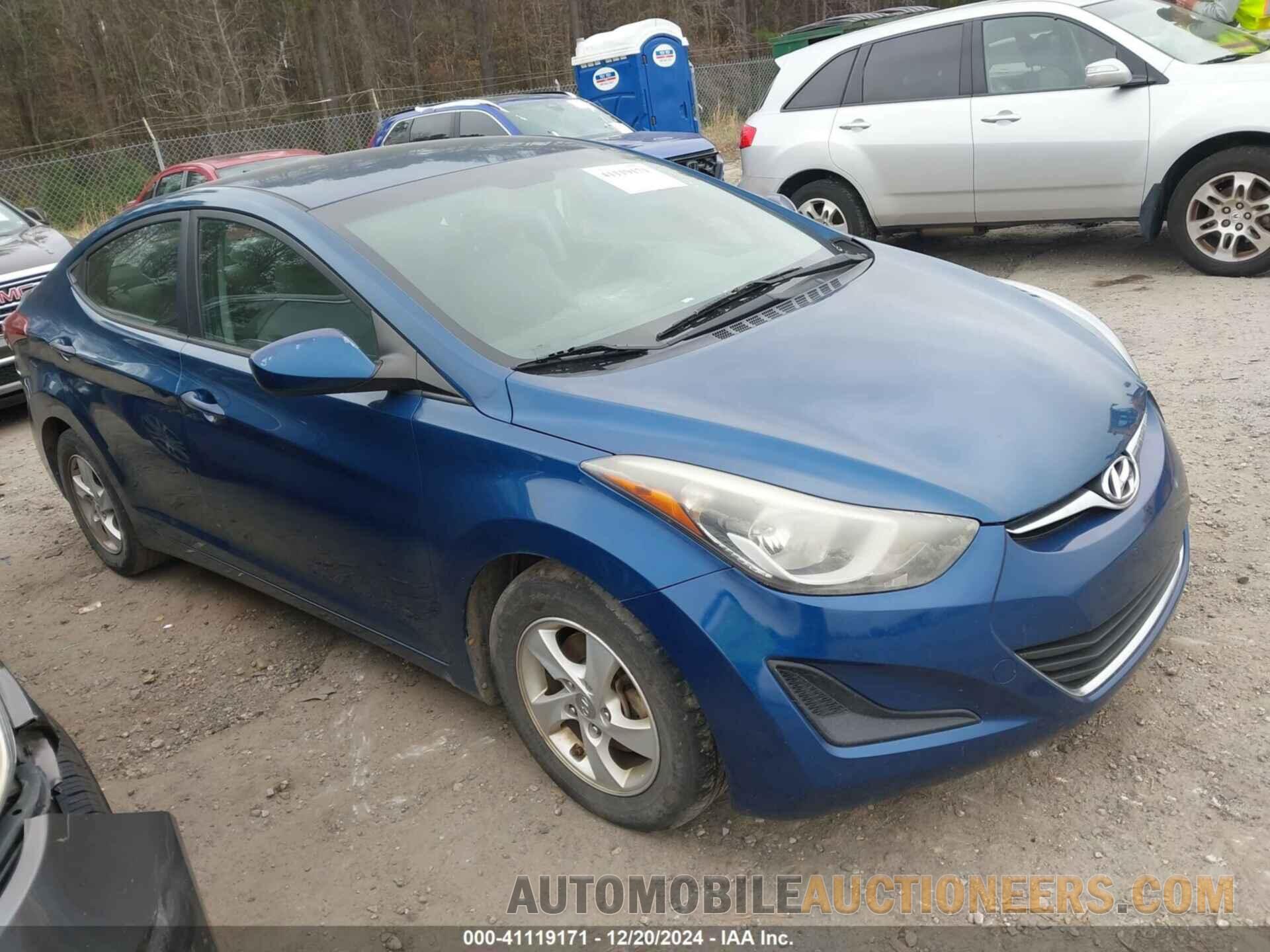 KMHDH4AE1EU061512 HYUNDAI ELANTRA 2014