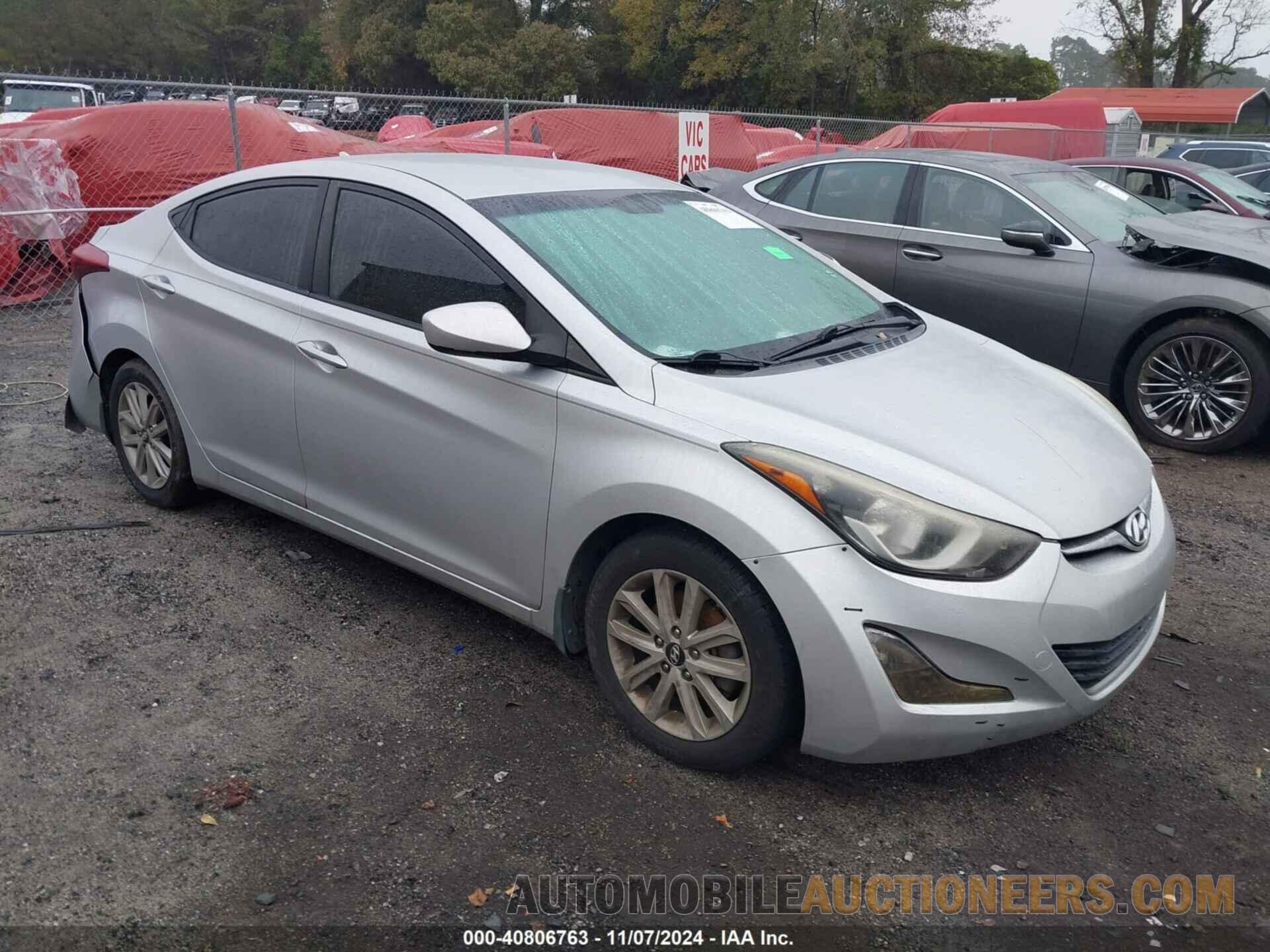 KMHDH4AE1FU300851 HYUNDAI ELANTRA 2015