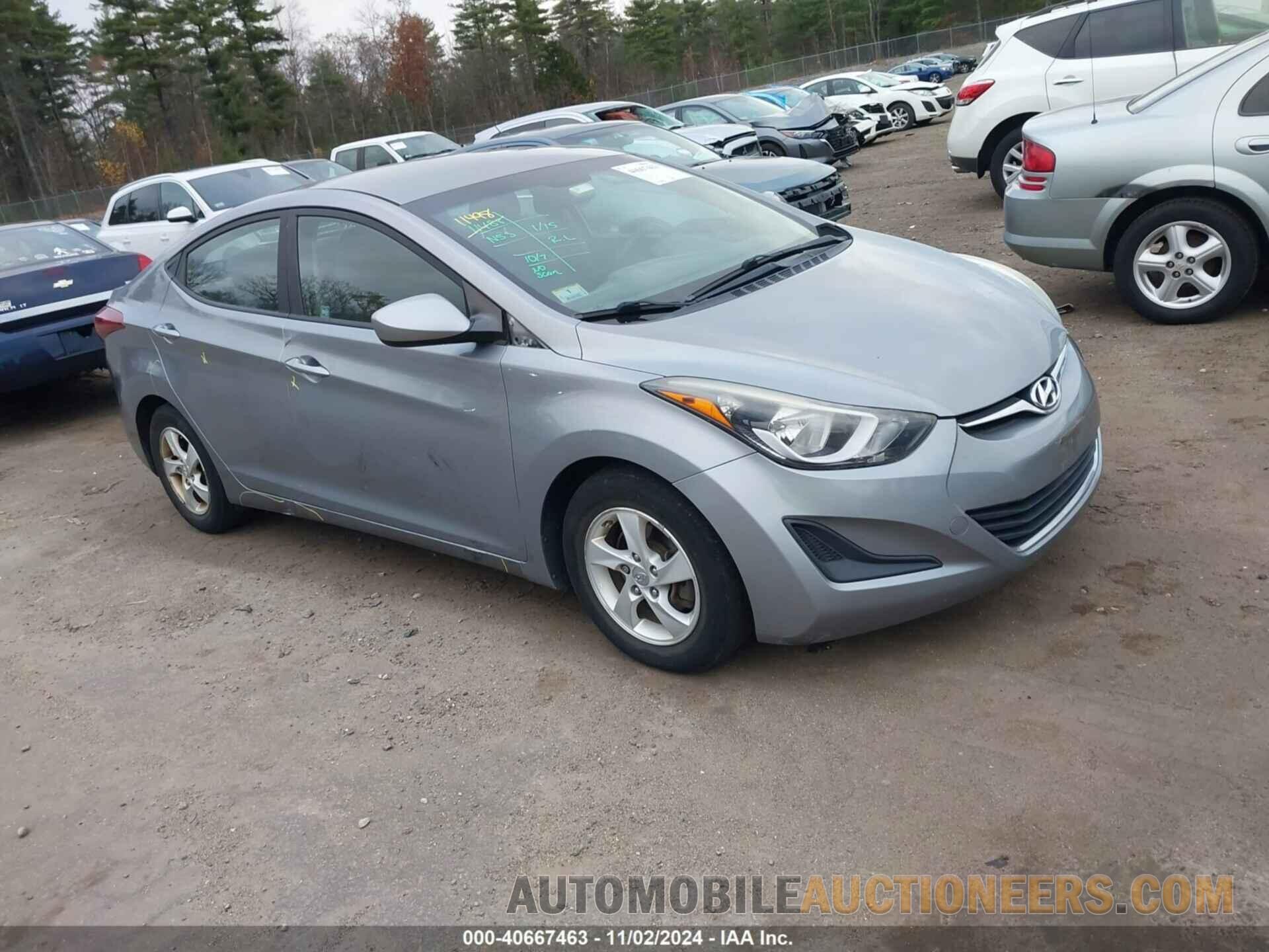 KMHDH4AE1FU443122 HYUNDAI ELANTRA 2015