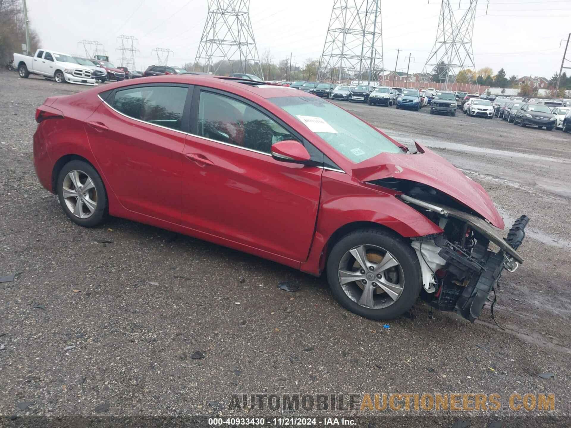 KMHDH4AE1GU629180 HYUNDAI ELANTRA 2016