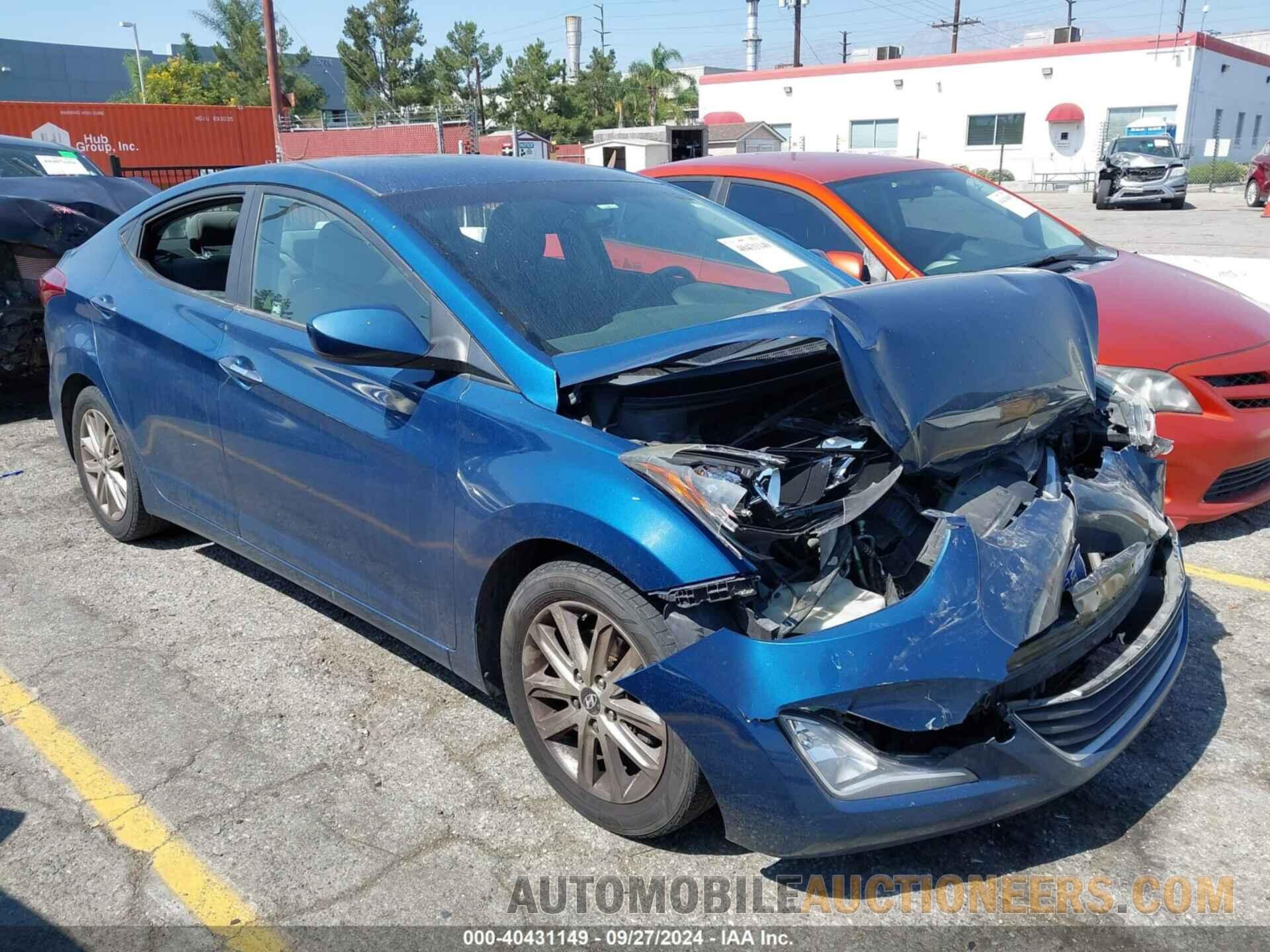 KMHDH4AE2EU145533 HYUNDAI ELANTRA 2014