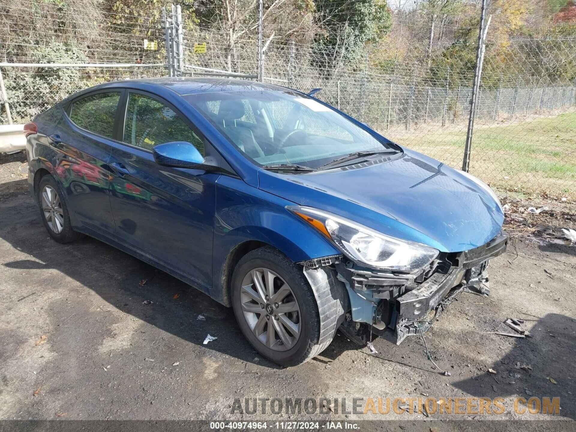 KMHDH4AE2FU387627 HYUNDAI ELANTRA 2015