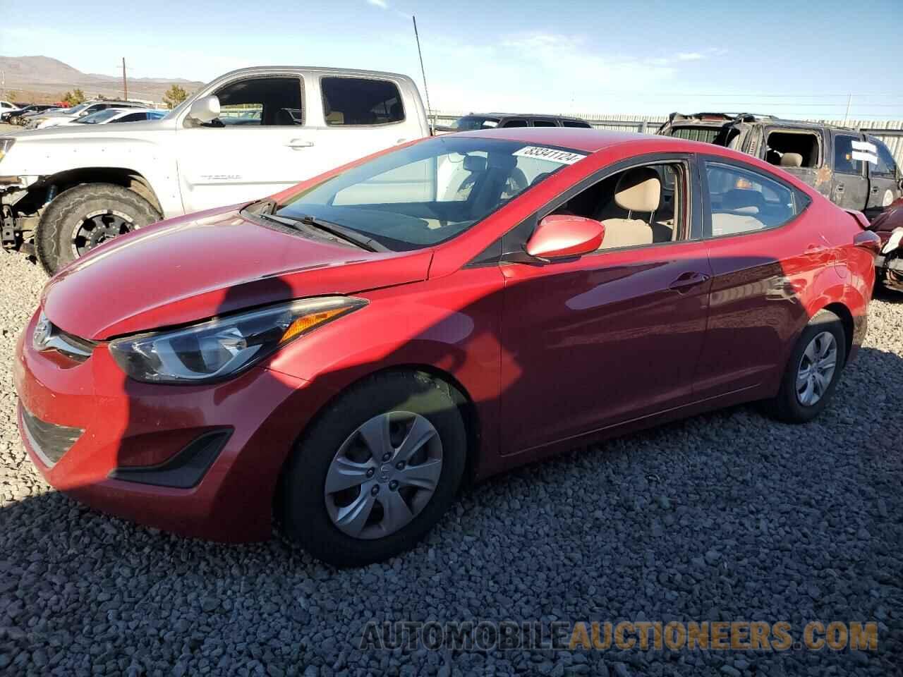 KMHDH4AE2GU477152 HYUNDAI ELANTRA 2016