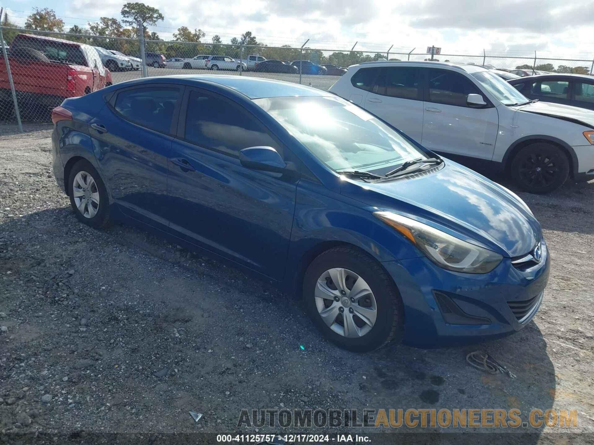 KMHDH4AE2GU558085 HYUNDAI ELANTRA 2016