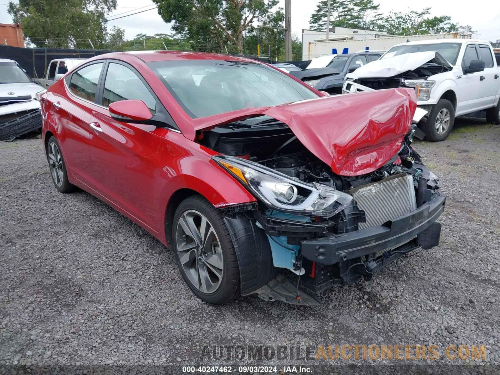 KMHDH4AE3FU257792 HYUNDAI ELANTRA 2015