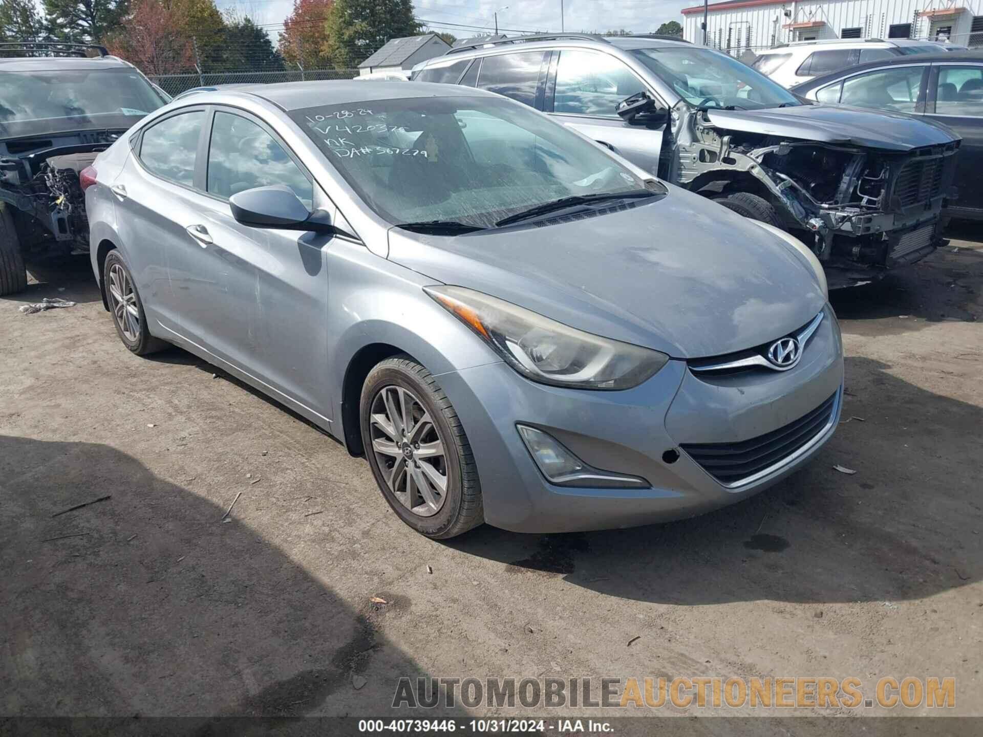 KMHDH4AE3FU420375 HYUNDAI ELANTRA 2015