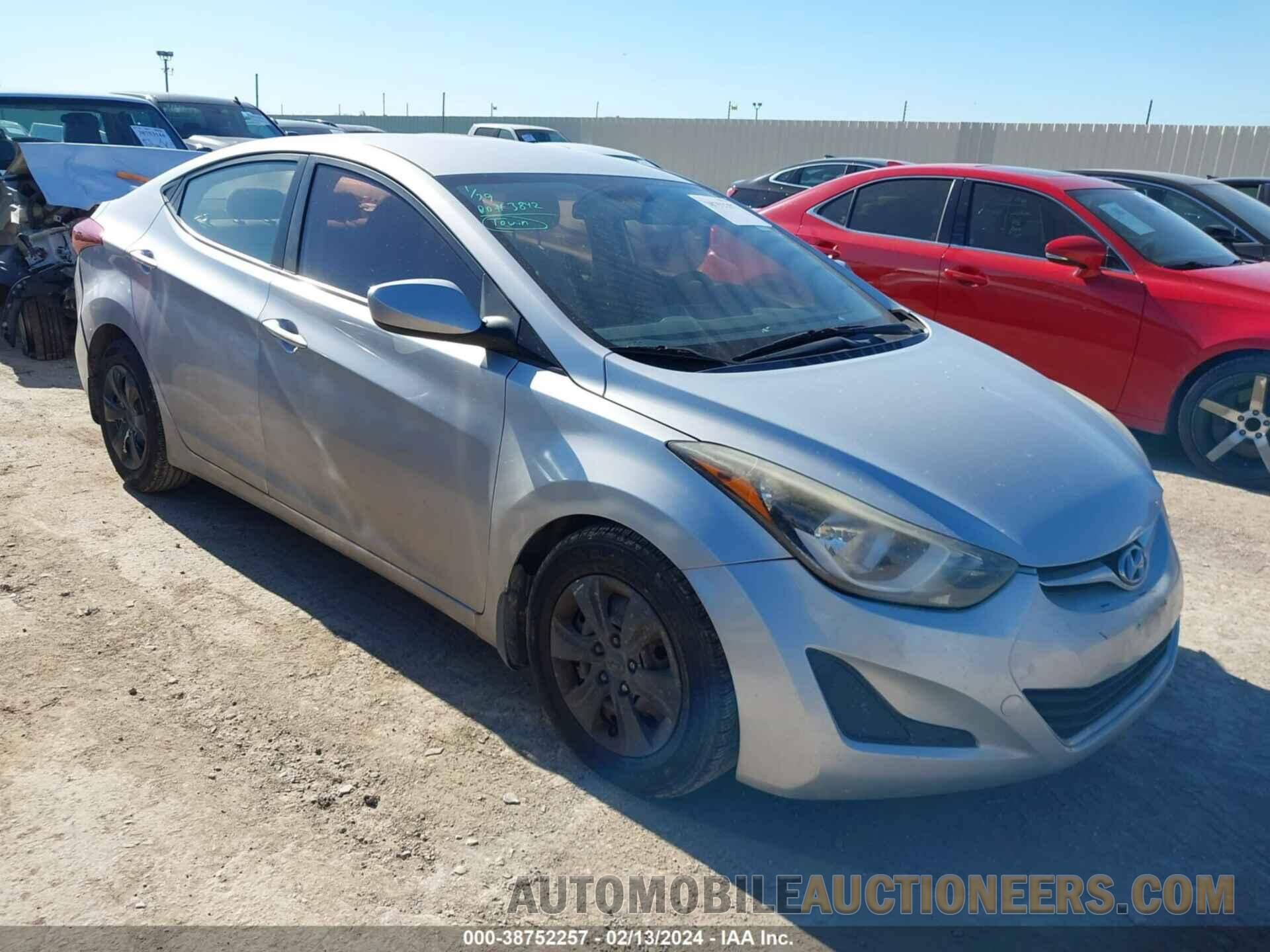 KMHDH4AE3GU479248 HYUNDAI ELANTRA 2016