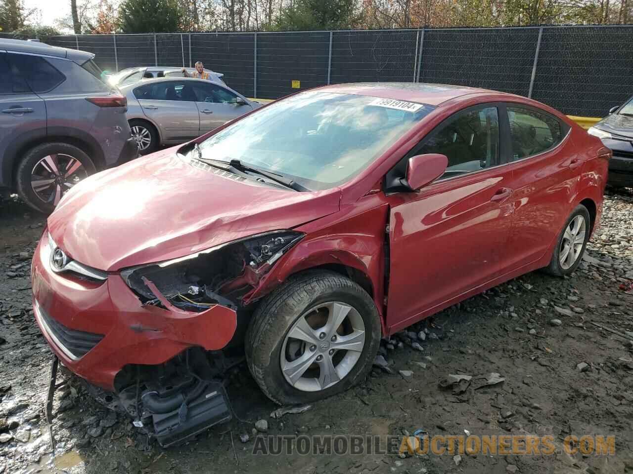 KMHDH4AE3GU491397 HYUNDAI ELANTRA 2016