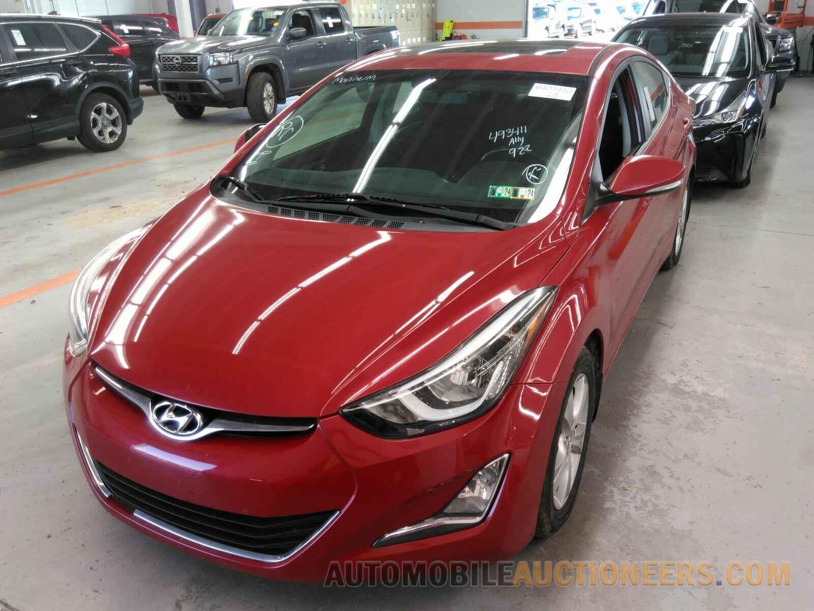 KMHDH4AE3GU493411 Hyundai Elantra 2016