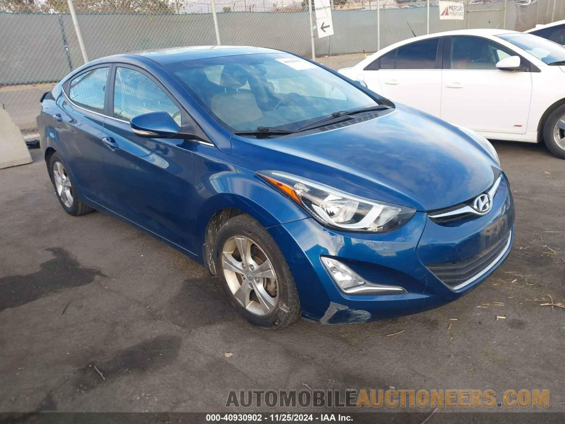 KMHDH4AE3GU505038 HYUNDAI ELANTRA 2016