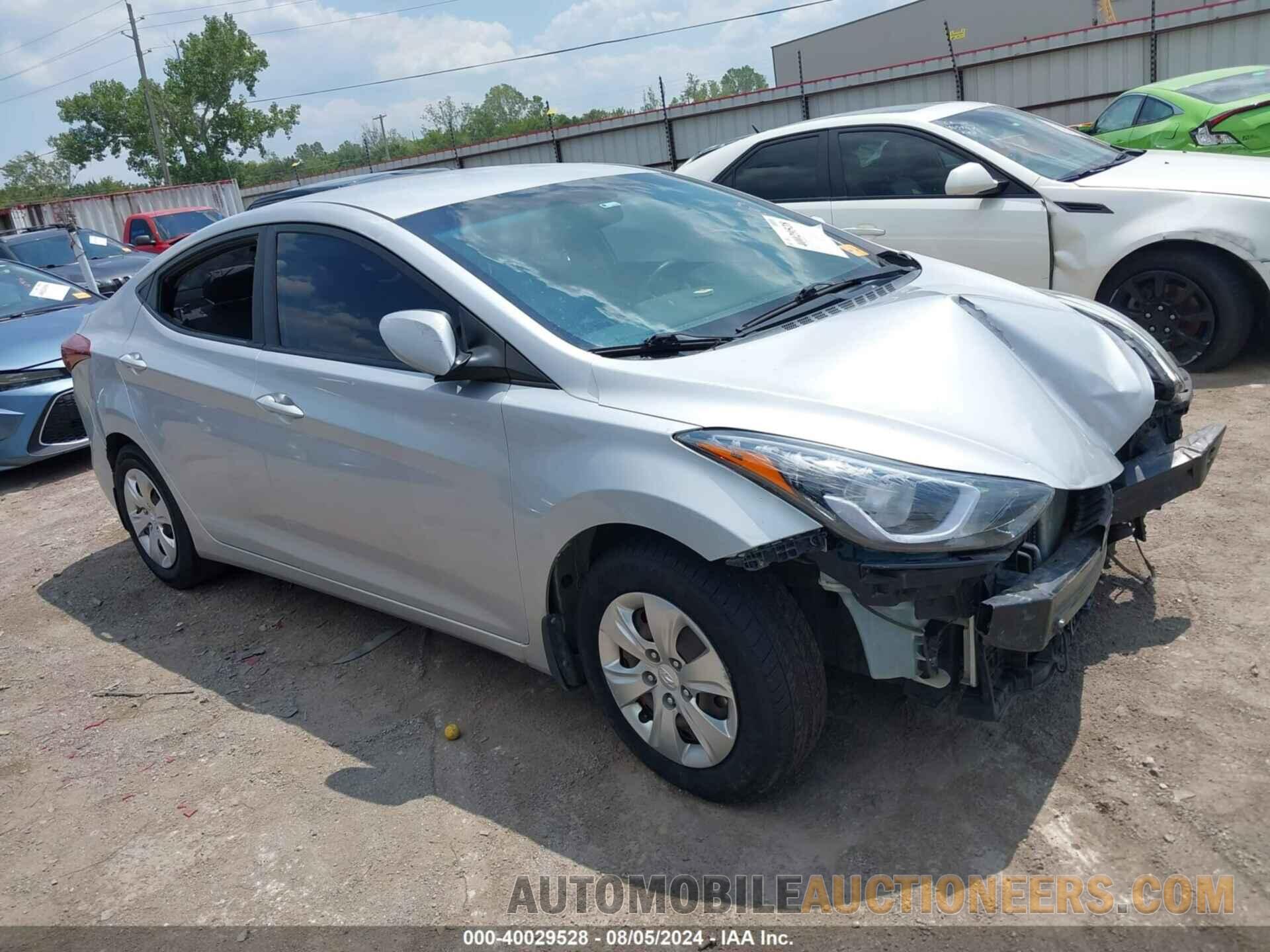 KMHDH4AE3GU517223 HYUNDAI ELANTRA 2016