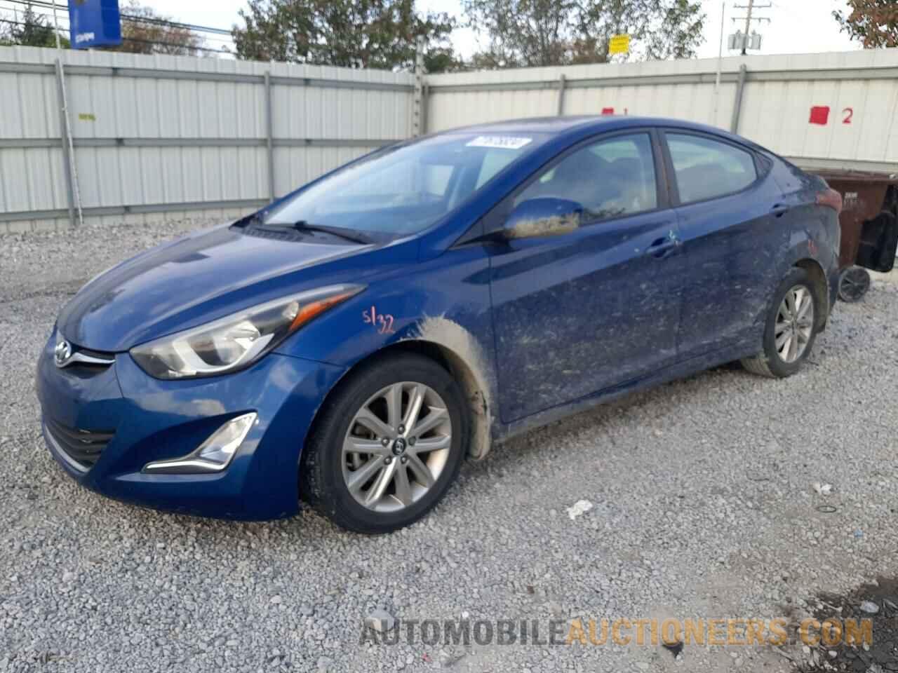 KMHDH4AE4EU183362 HYUNDAI ELANTRA 2014