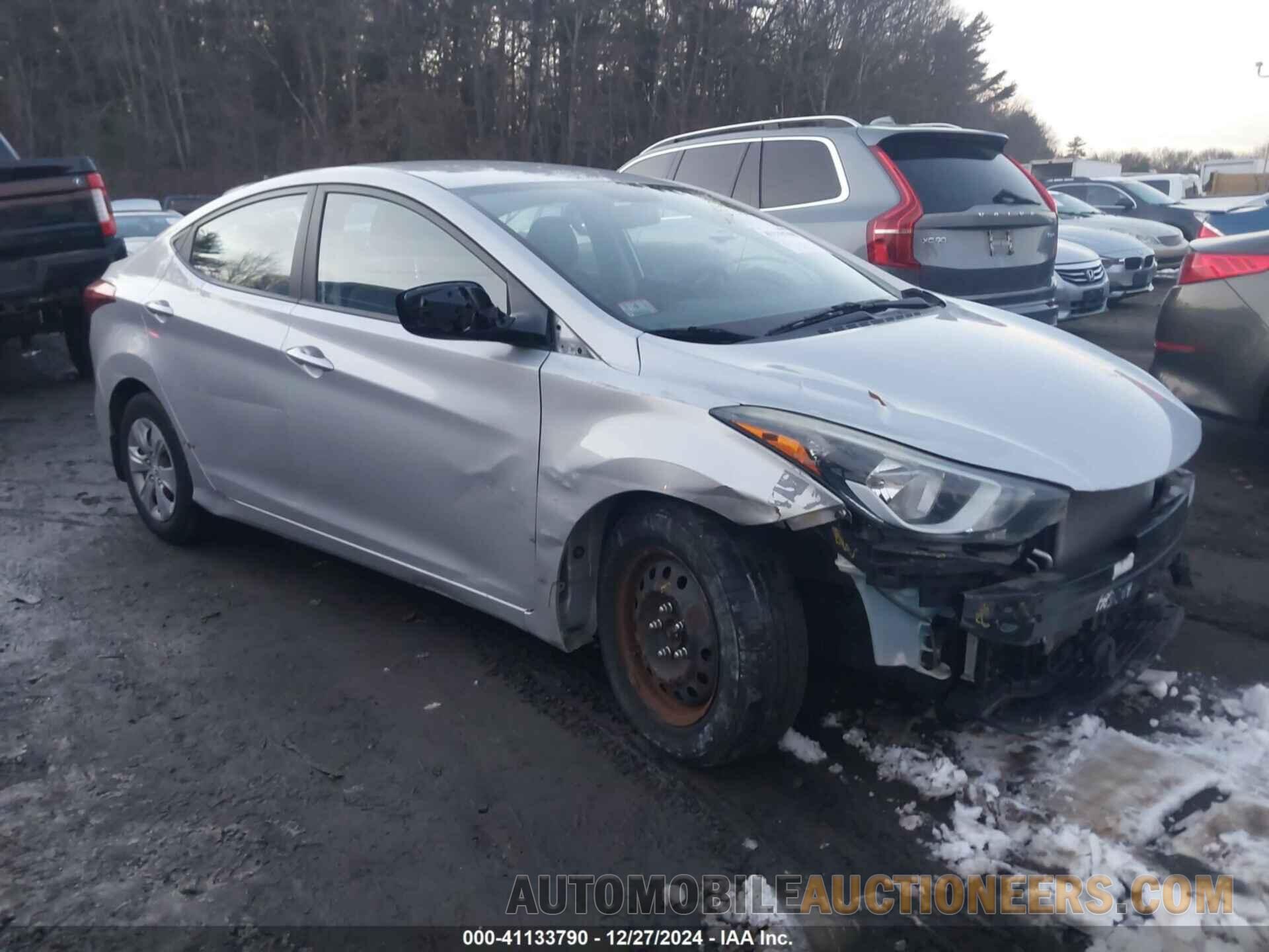 KMHDH4AE4GU517182 HYUNDAI ELANTRA 2016