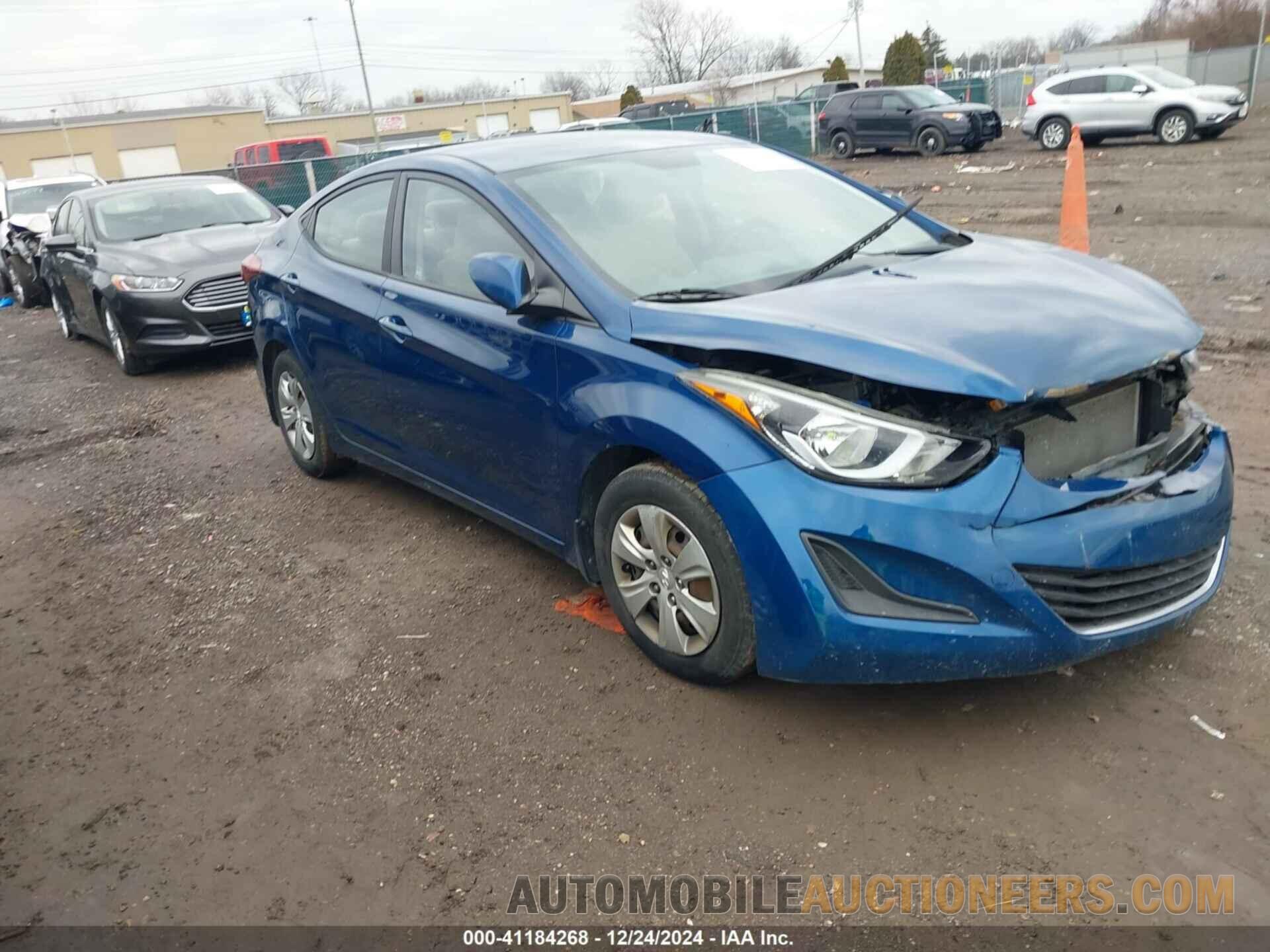 KMHDH4AE4GU542082 HYUNDAI ELANTRA 2016