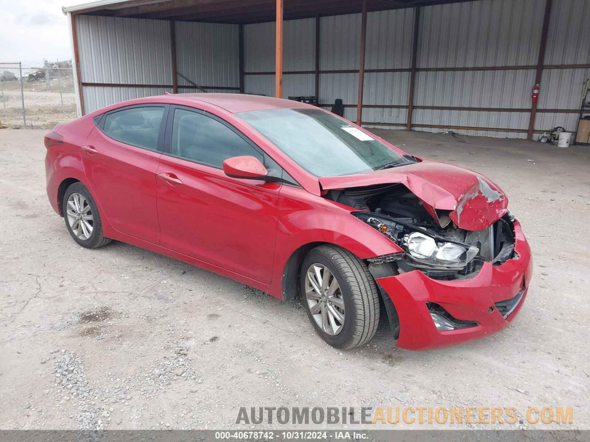 KMHDH4AE4GU542146 HYUNDAI ELANTRA 2016