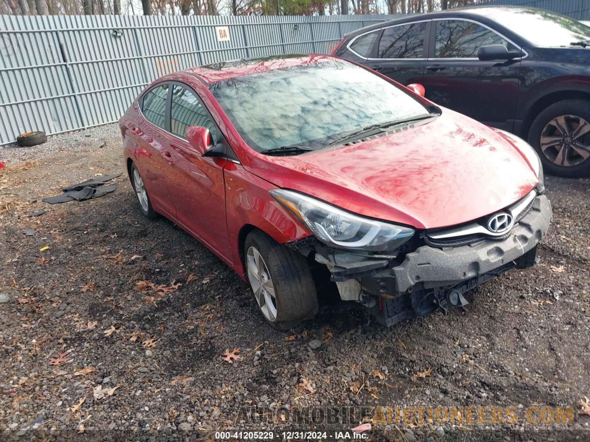 KMHDH4AE4GU584011 HYUNDAI ELANTRA 2016