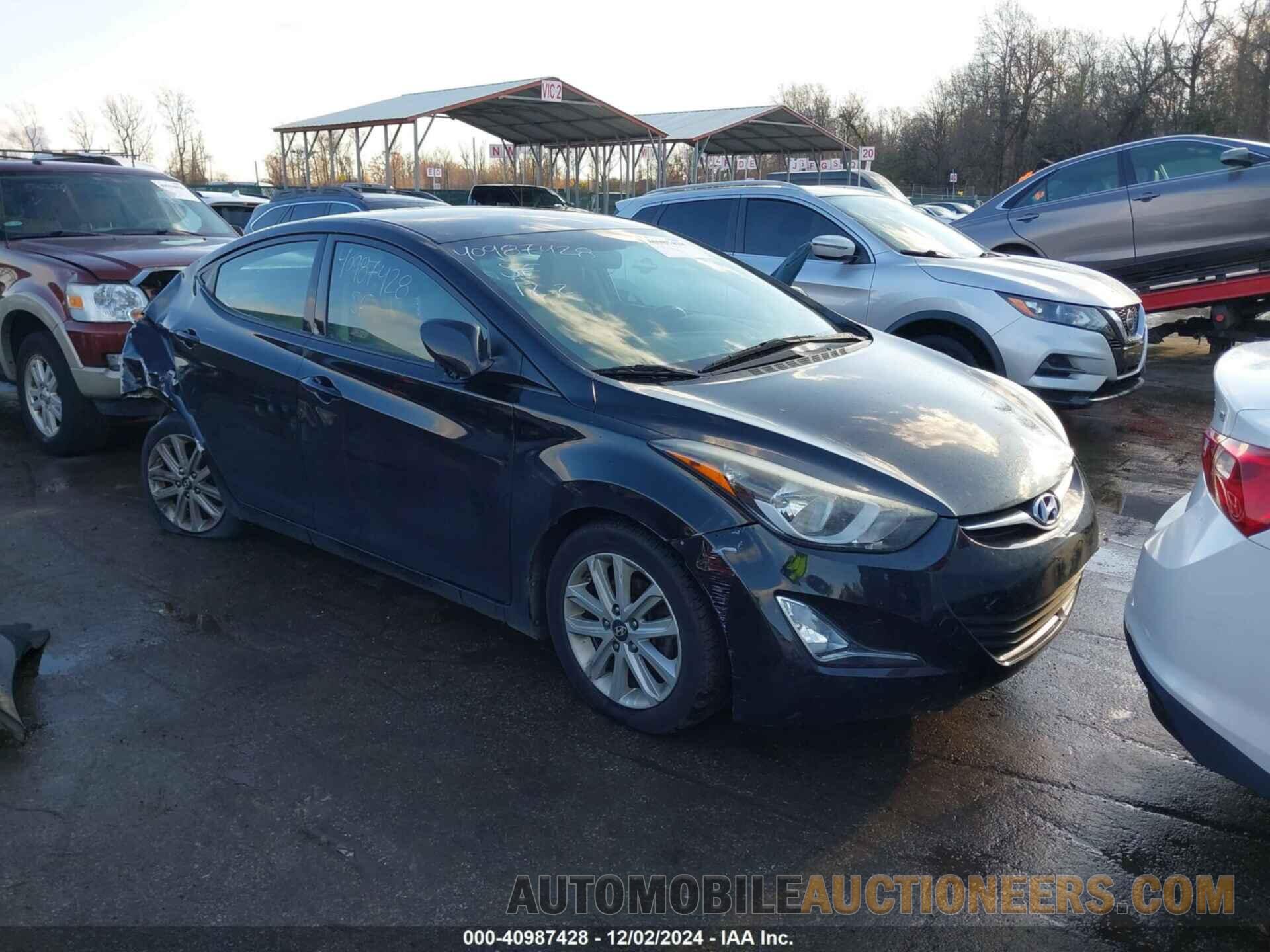 KMHDH4AE4GU636611 HYUNDAI ELANTRA 2016