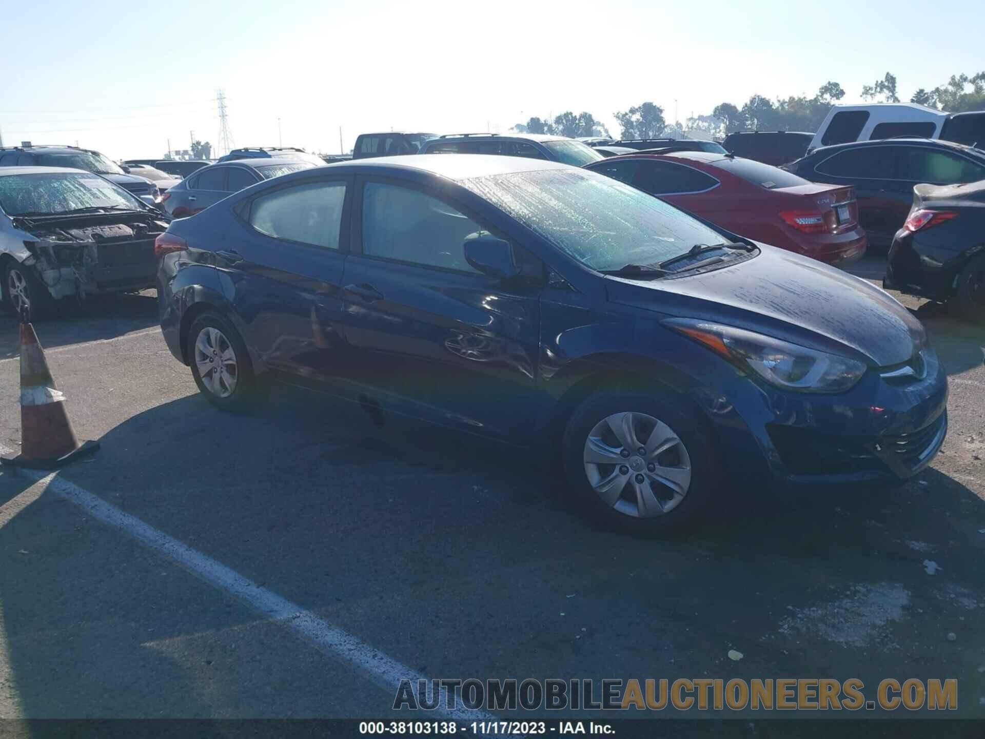 KMHDH4AE4GU650377 HYUNDAI ELANTRA 2016