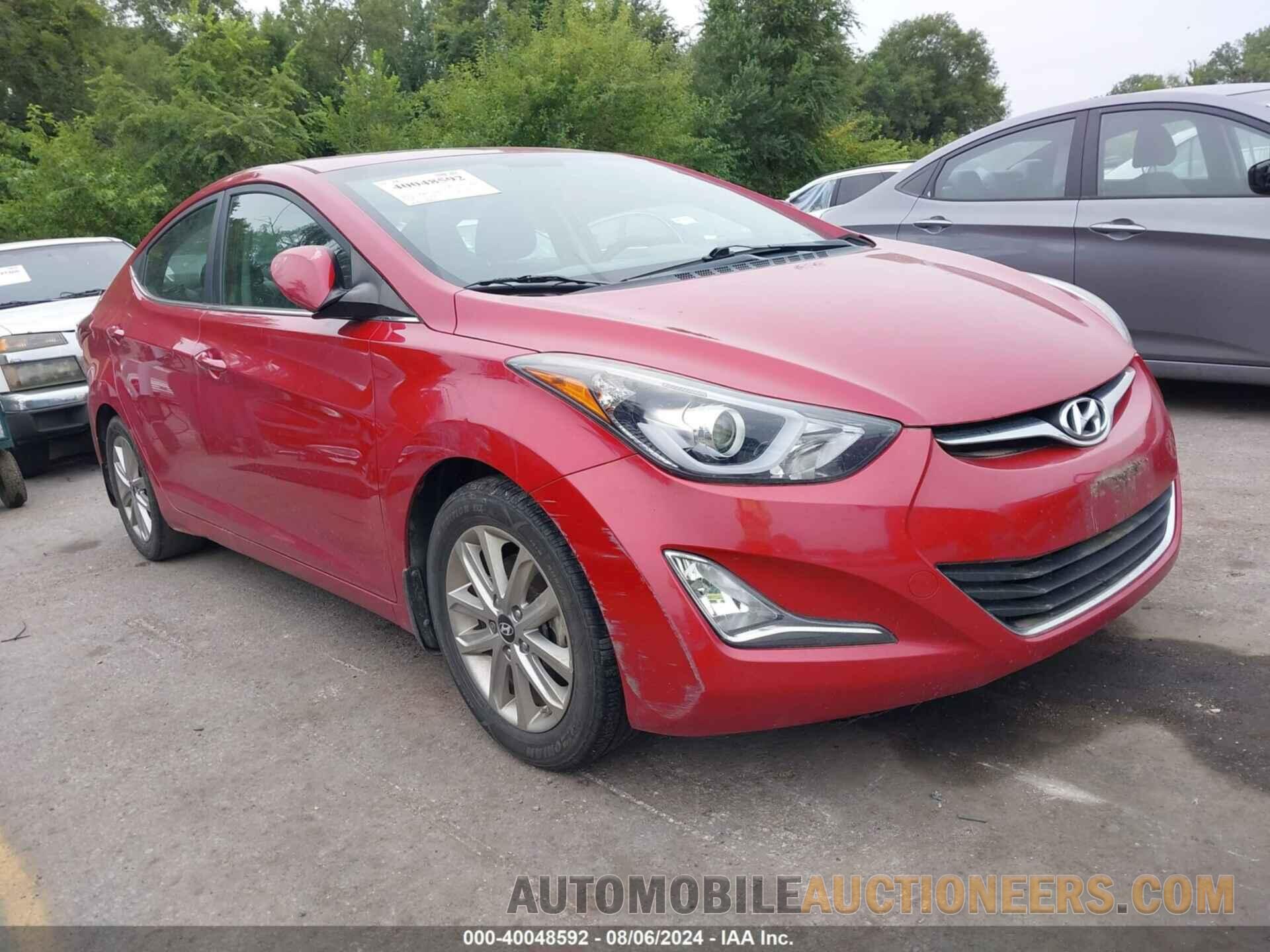 KMHDH4AE5FU320973 HYUNDAI ELANTRA 2015