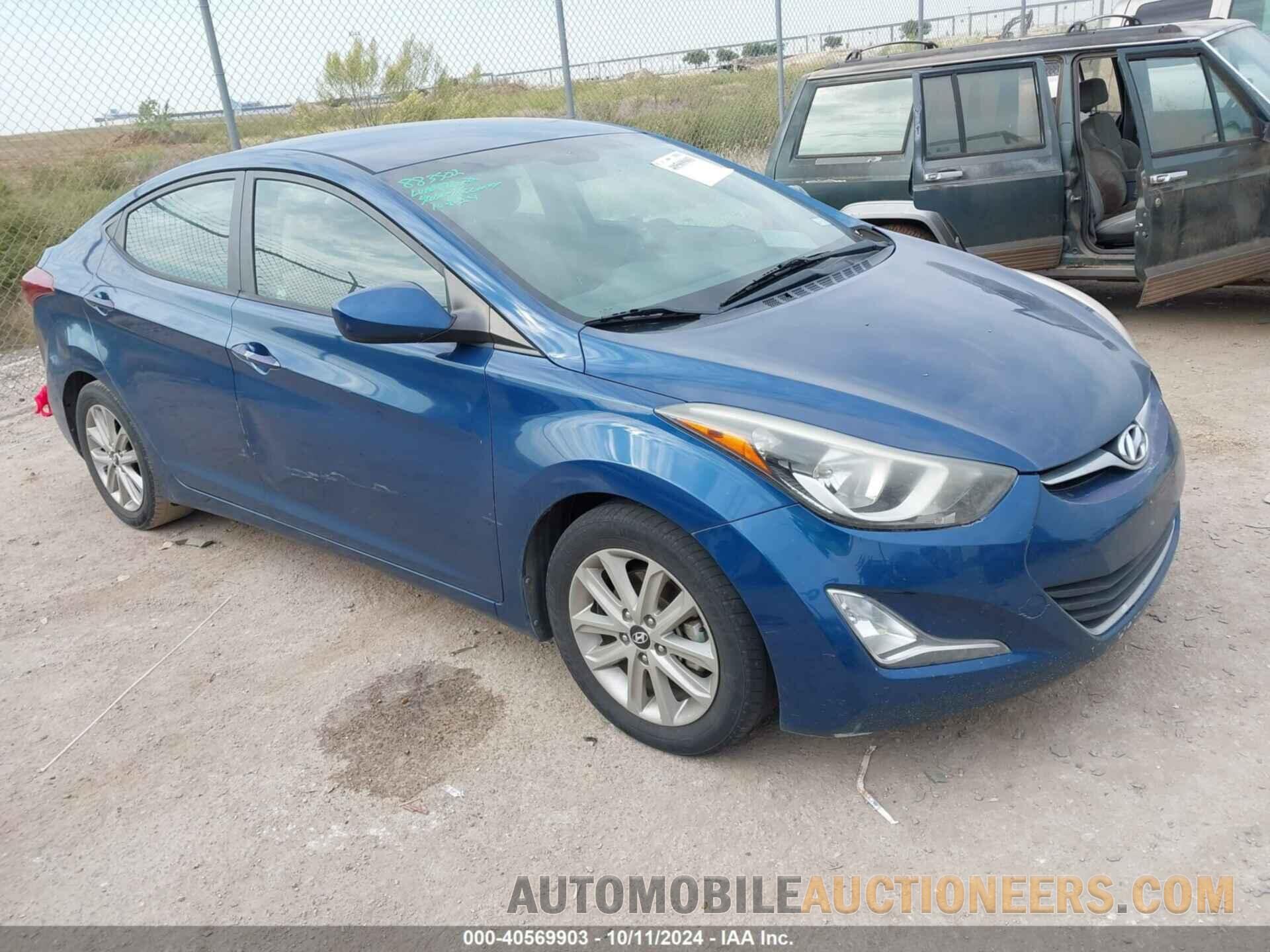 KMHDH4AE5FU389162 HYUNDAI ELANTRA 2015