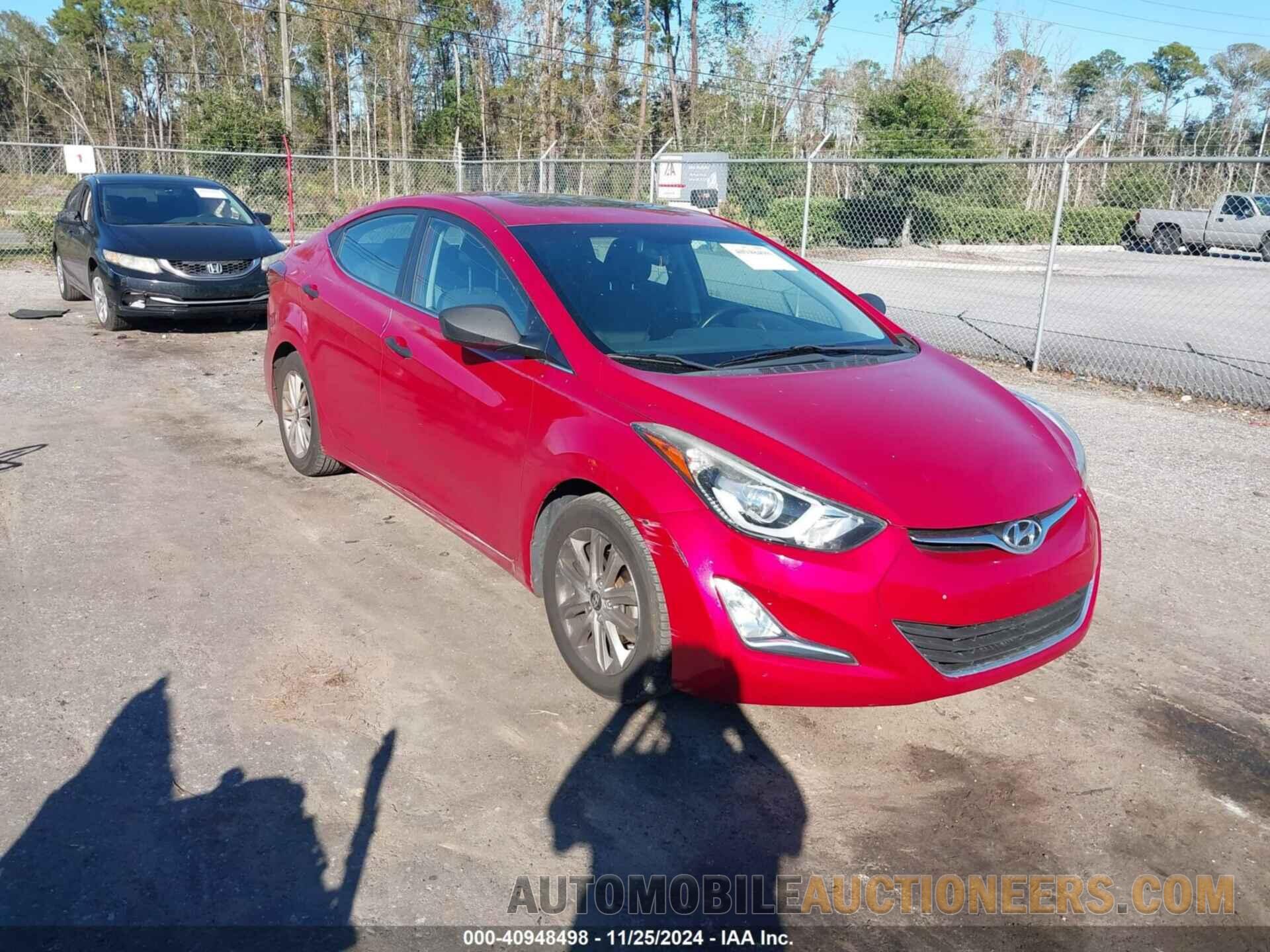 KMHDH4AE5FU446170 HYUNDAI ELANTRA 2015