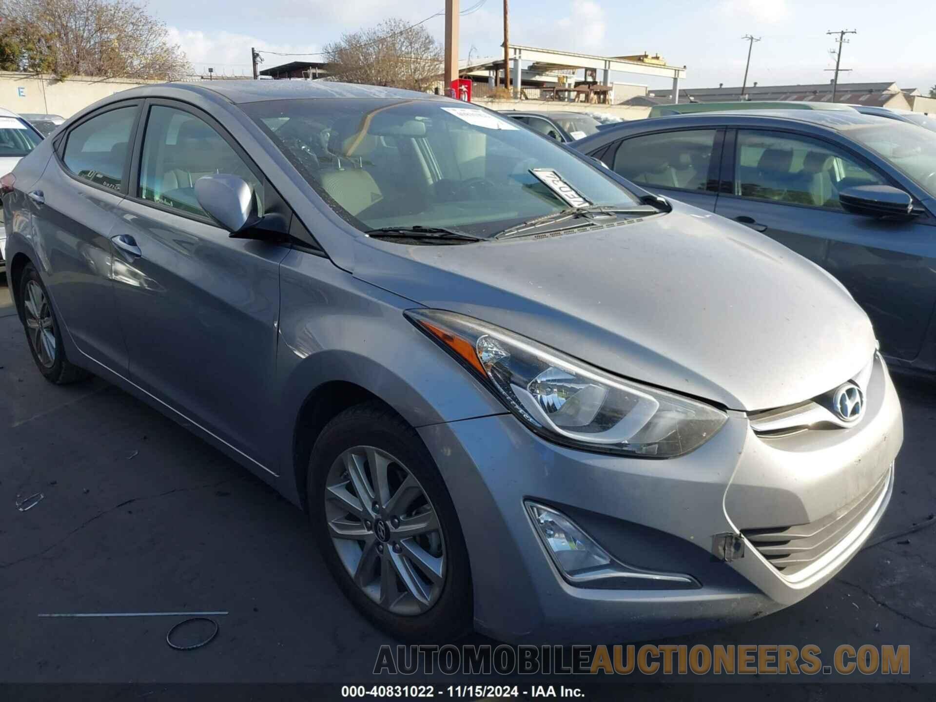 KMHDH4AE5GU511665 HYUNDAI ELANTRA 2016