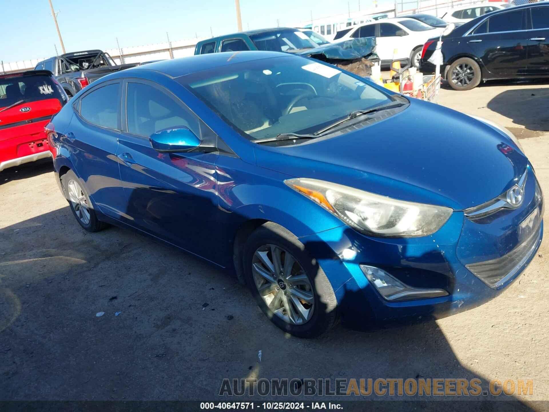 KMHDH4AE6EU032703 HYUNDAI ELANTRA 2014