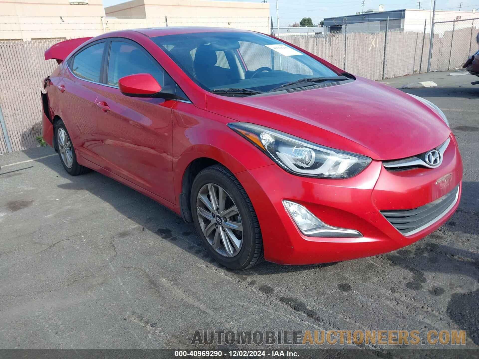 KMHDH4AE6FU446758 HYUNDAI ELANTRA 2015