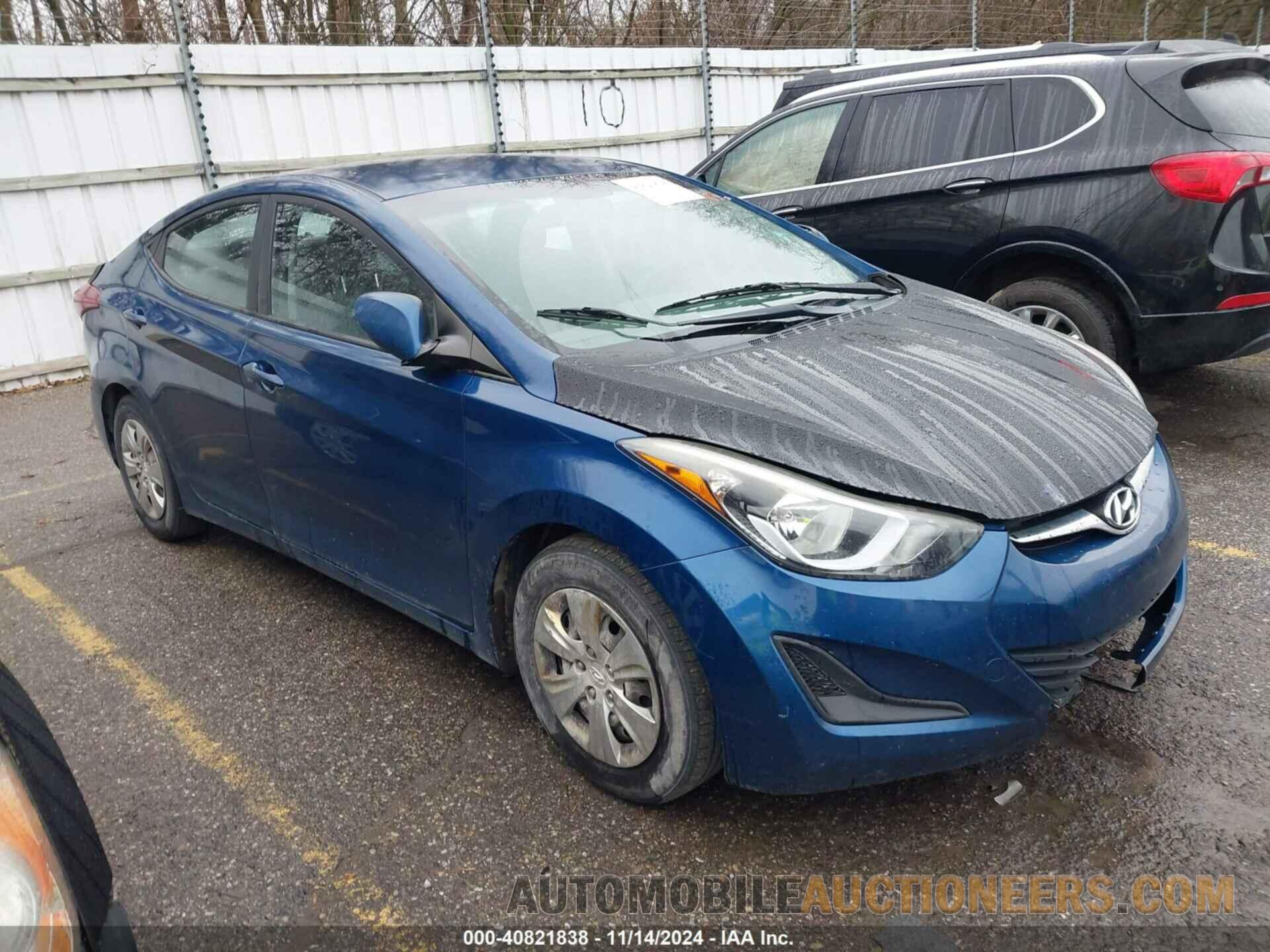 KMHDH4AE6GU517975 HYUNDAI ELANTRA 2016