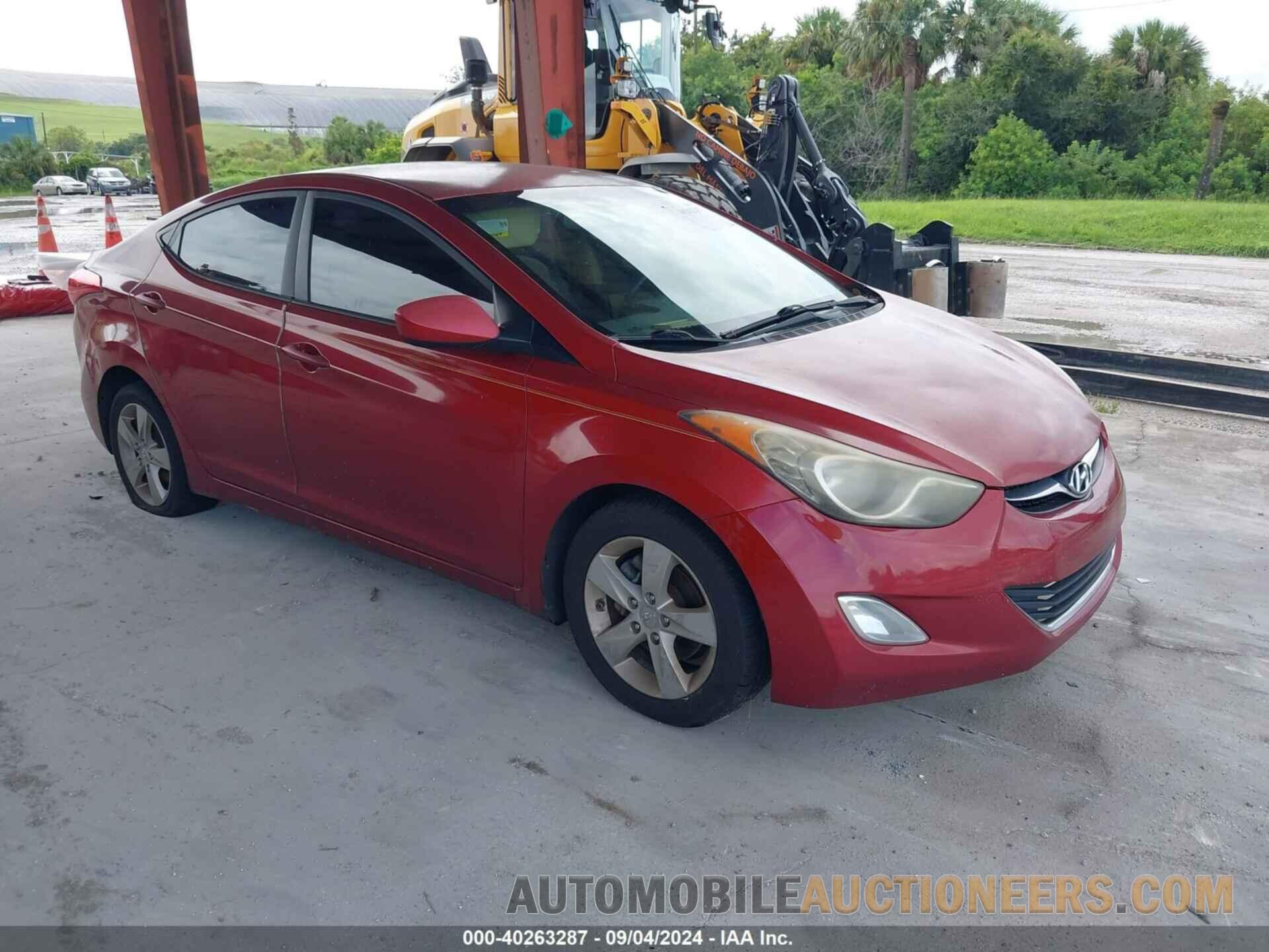 KMHDH4AE7CU392205 HYUNDAI ELANTRA 2012