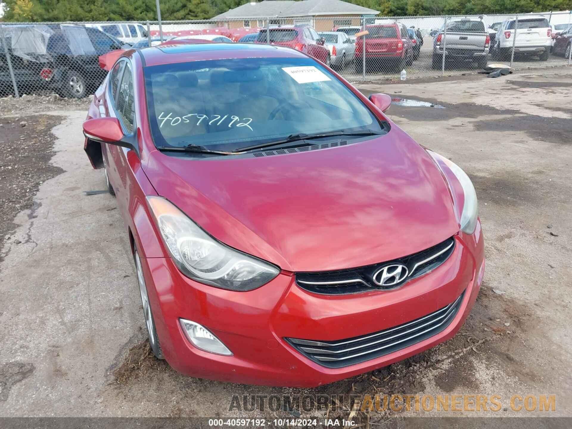 KMHDH4AE7CU464990 HYUNDAI ELANTRA 2012