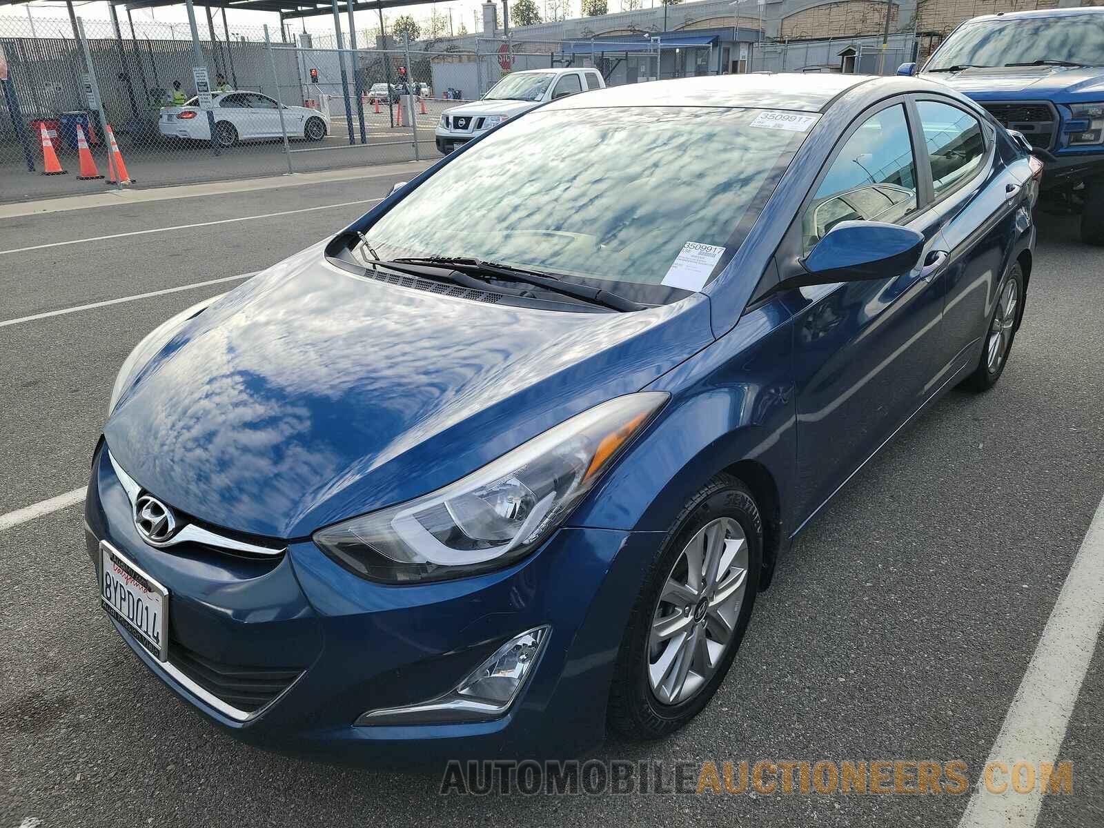 KMHDH4AE7GU491726 Hyundai Elantra SE 2016