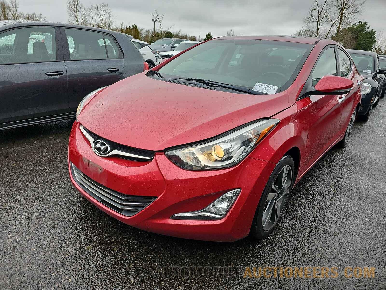 KMHDH4AE7GU523185 Hyundai Elantra 2016