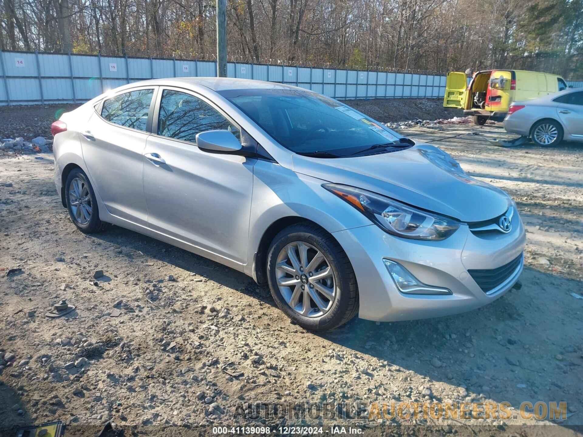 KMHDH4AE7GU589865 HYUNDAI ELANTRA 2016