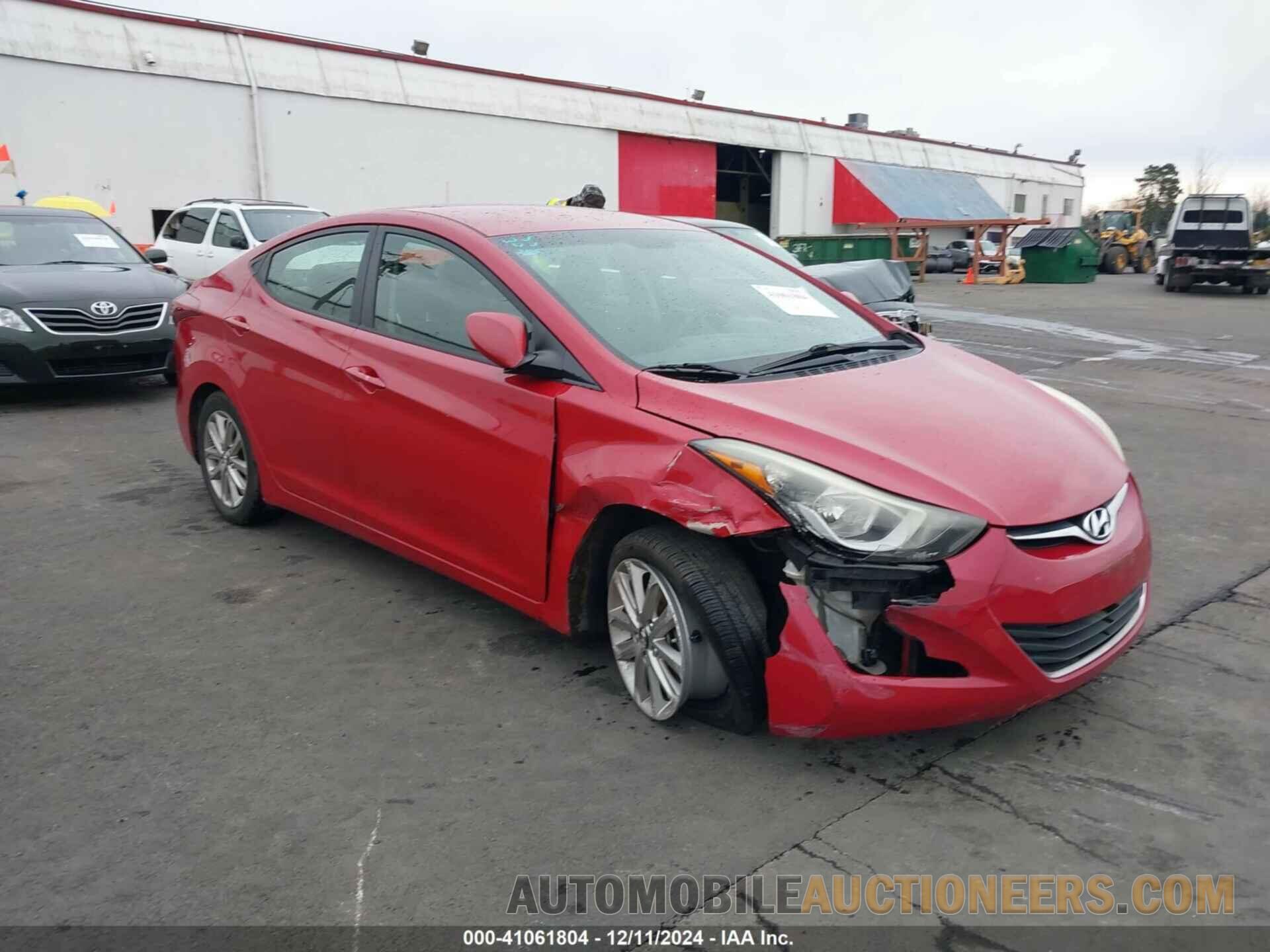 KMHDH4AE8EU108261 HYUNDAI ELANTRA 2014