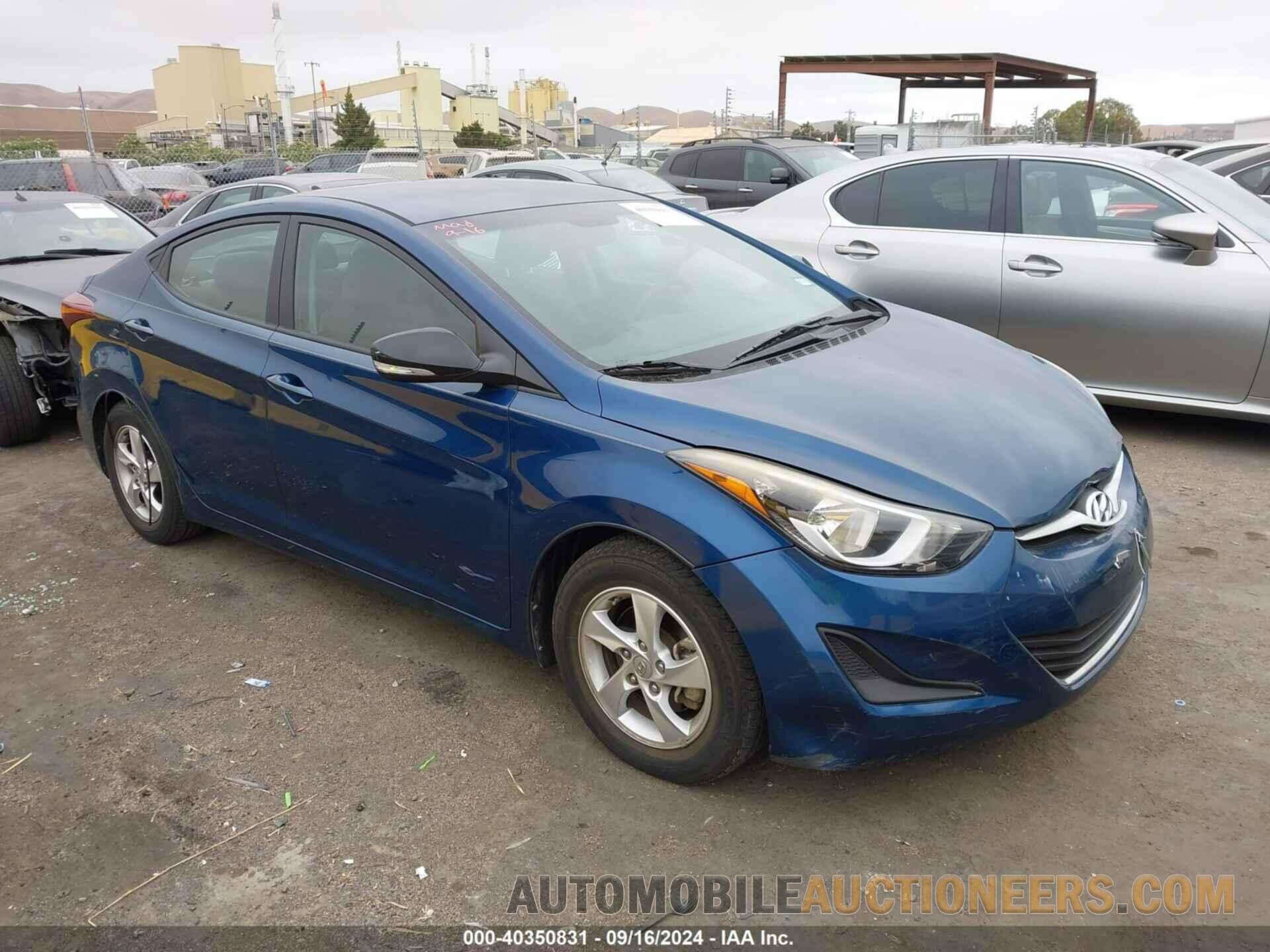 KMHDH4AE8EU205315 HYUNDAI ELANTRA 2014