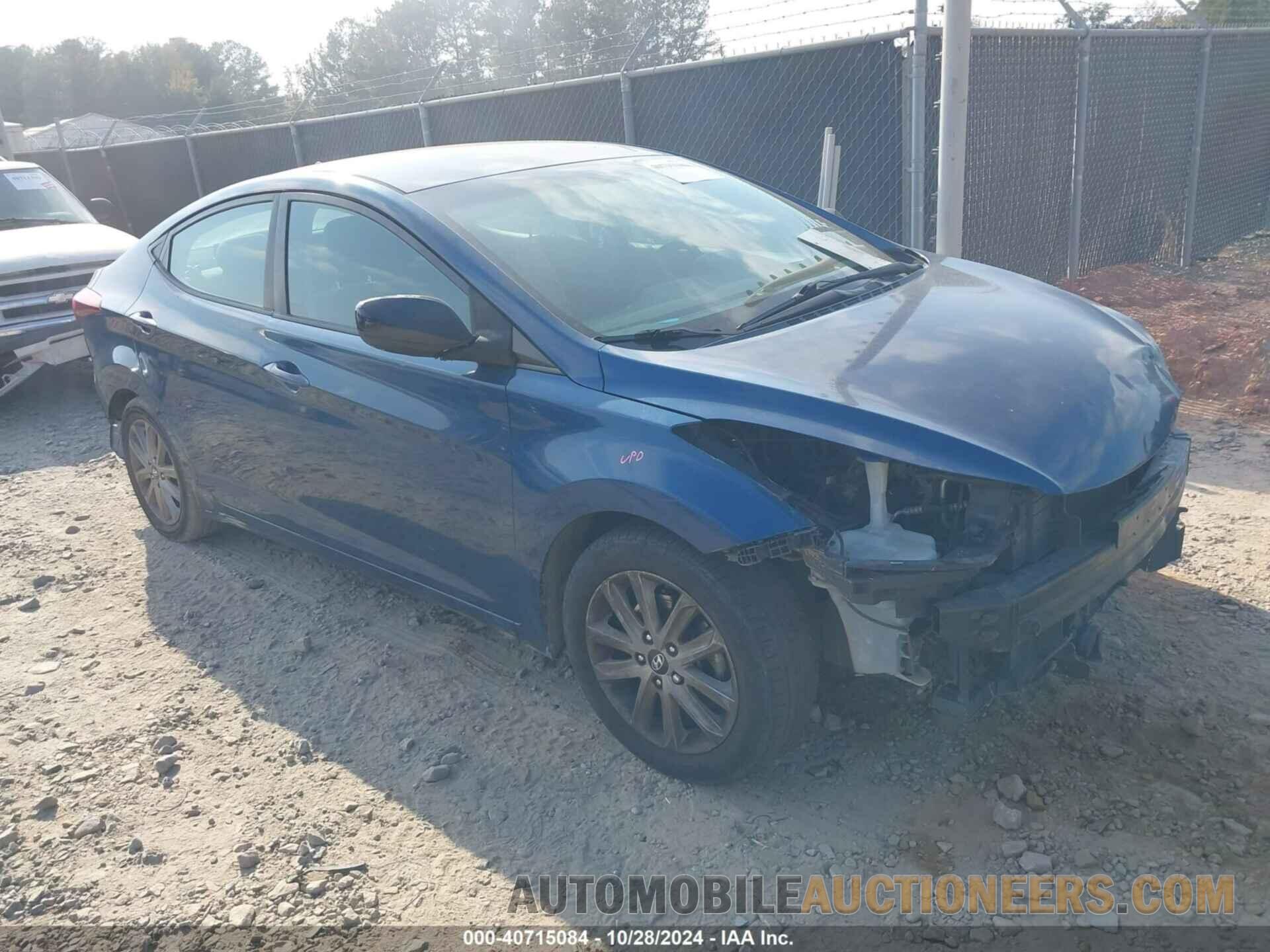 KMHDH4AE8FU300524 HYUNDAI ELANTRA 2015