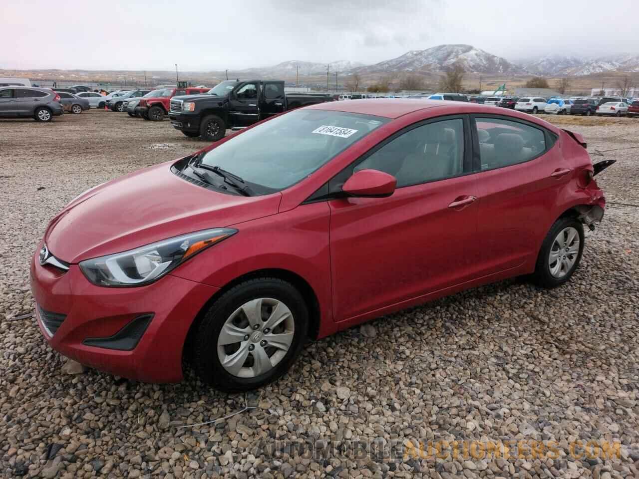 KMHDH4AE8GU489676 HYUNDAI ELANTRA 2016