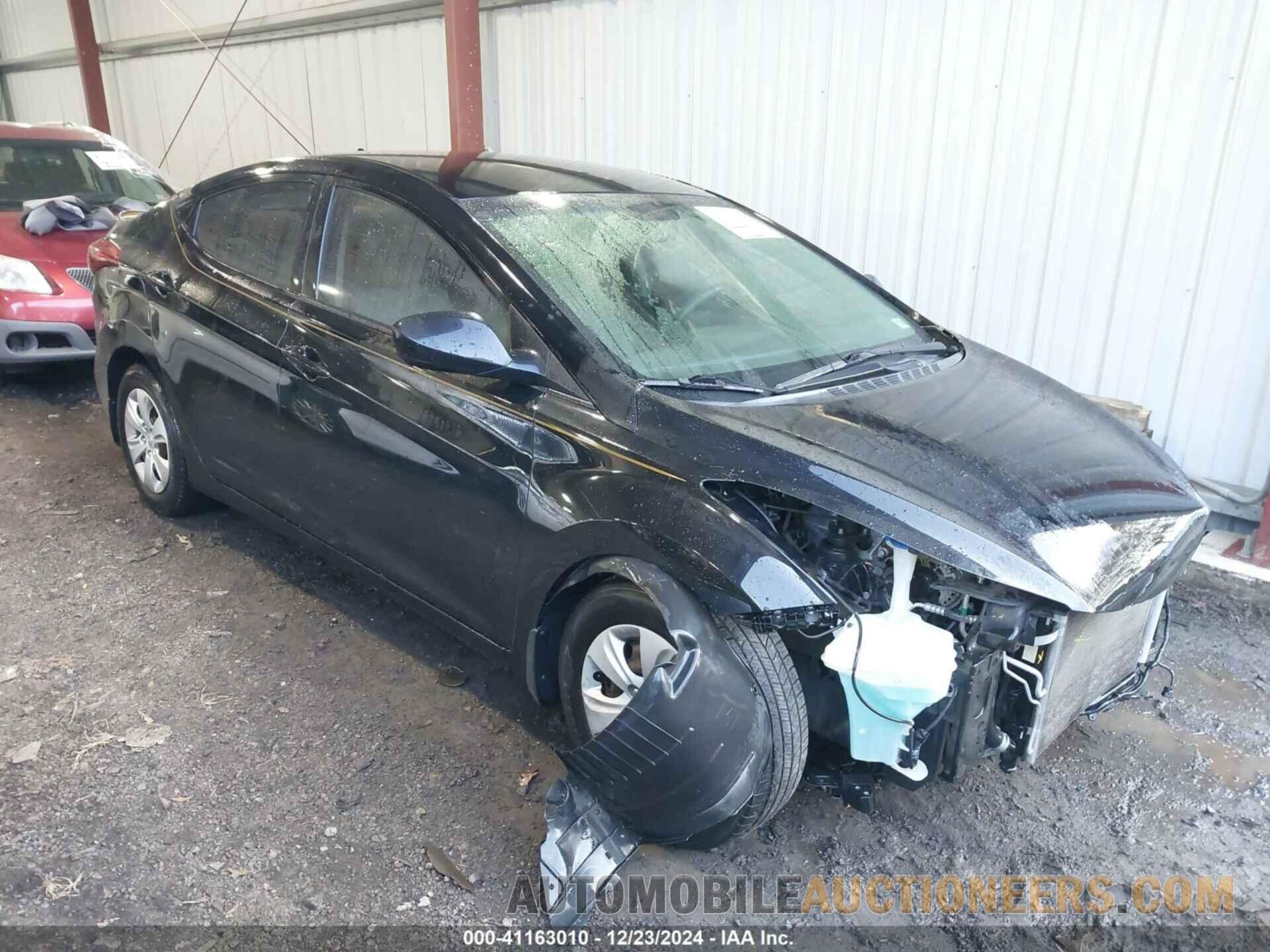 KMHDH4AE8GU490245 HYUNDAI ELANTRA 2016