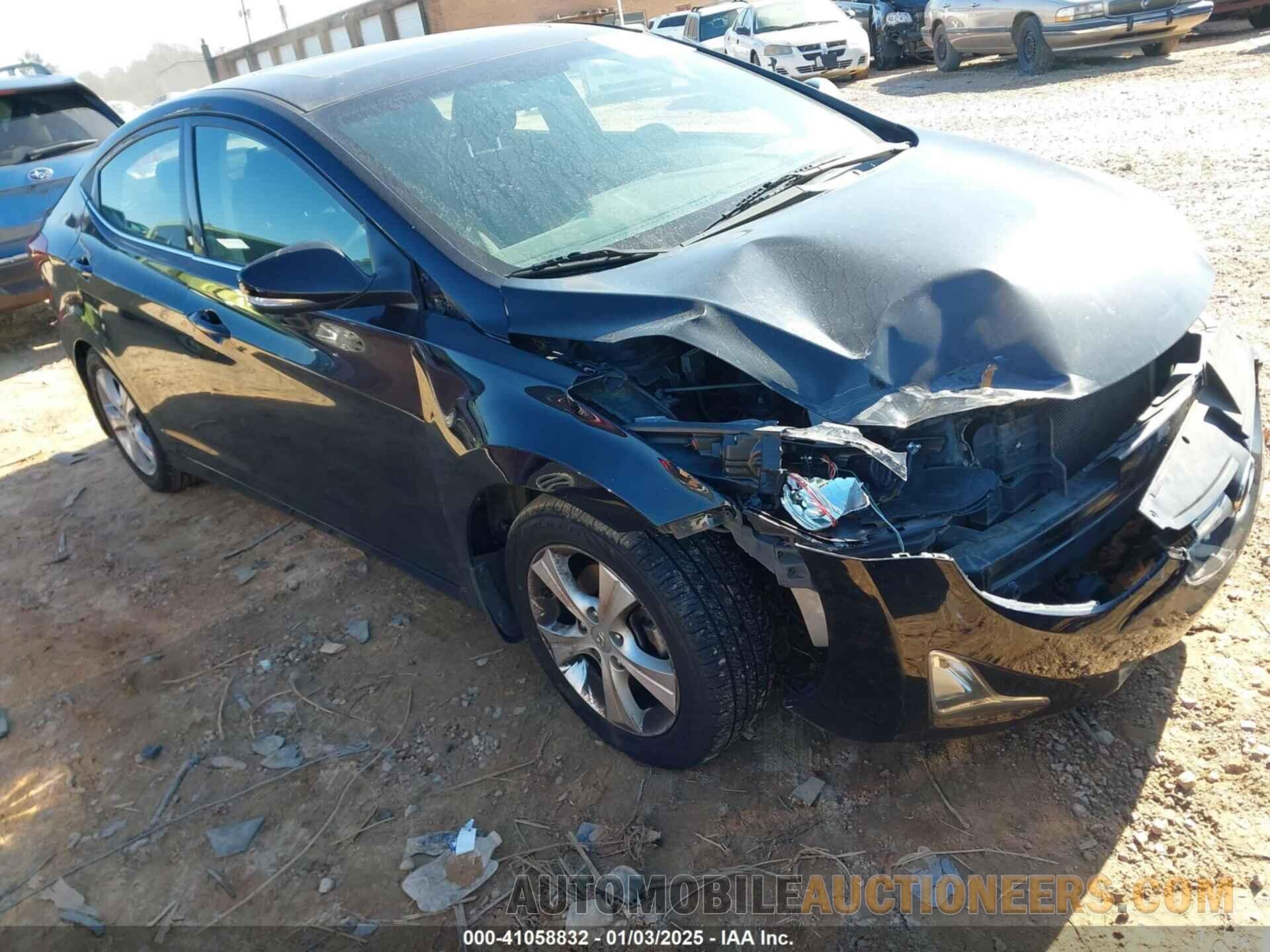 KMHDH4AE8GU490665 HYUNDAI ELANTRA 2016