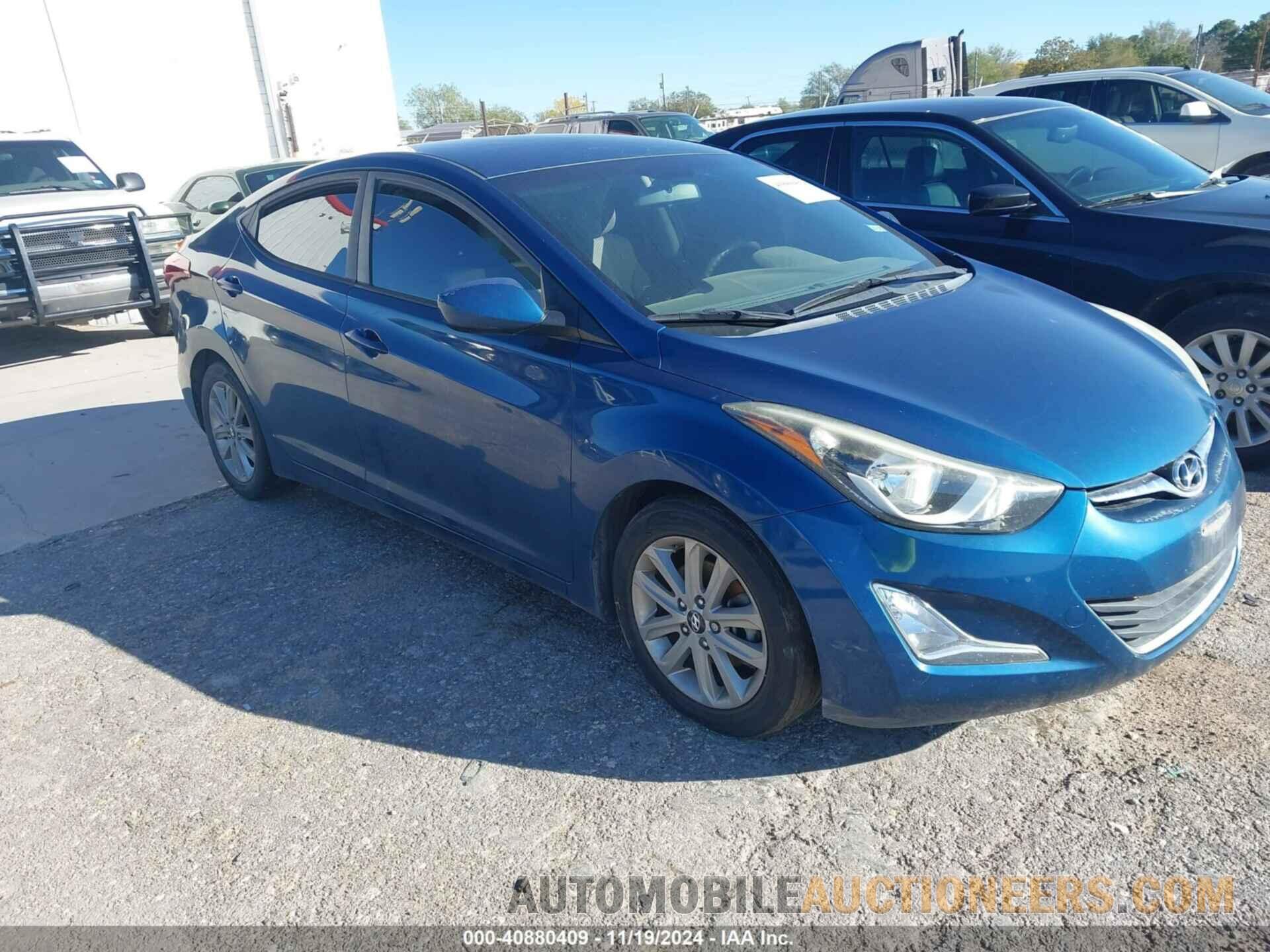 KMHDH4AE8GU491198 HYUNDAI ELANTRA 2016